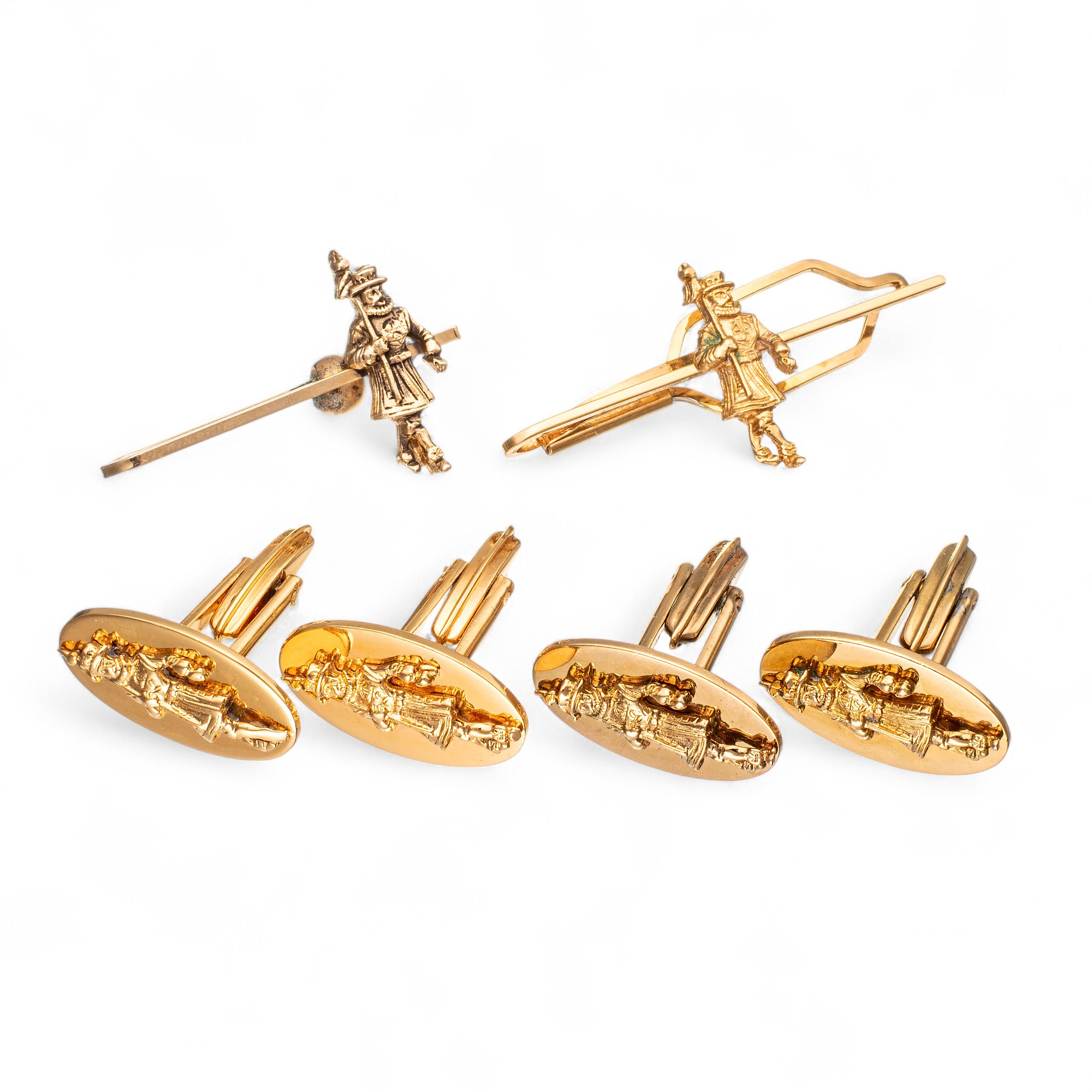 Mansjettknapper & slipspynt, forgylt