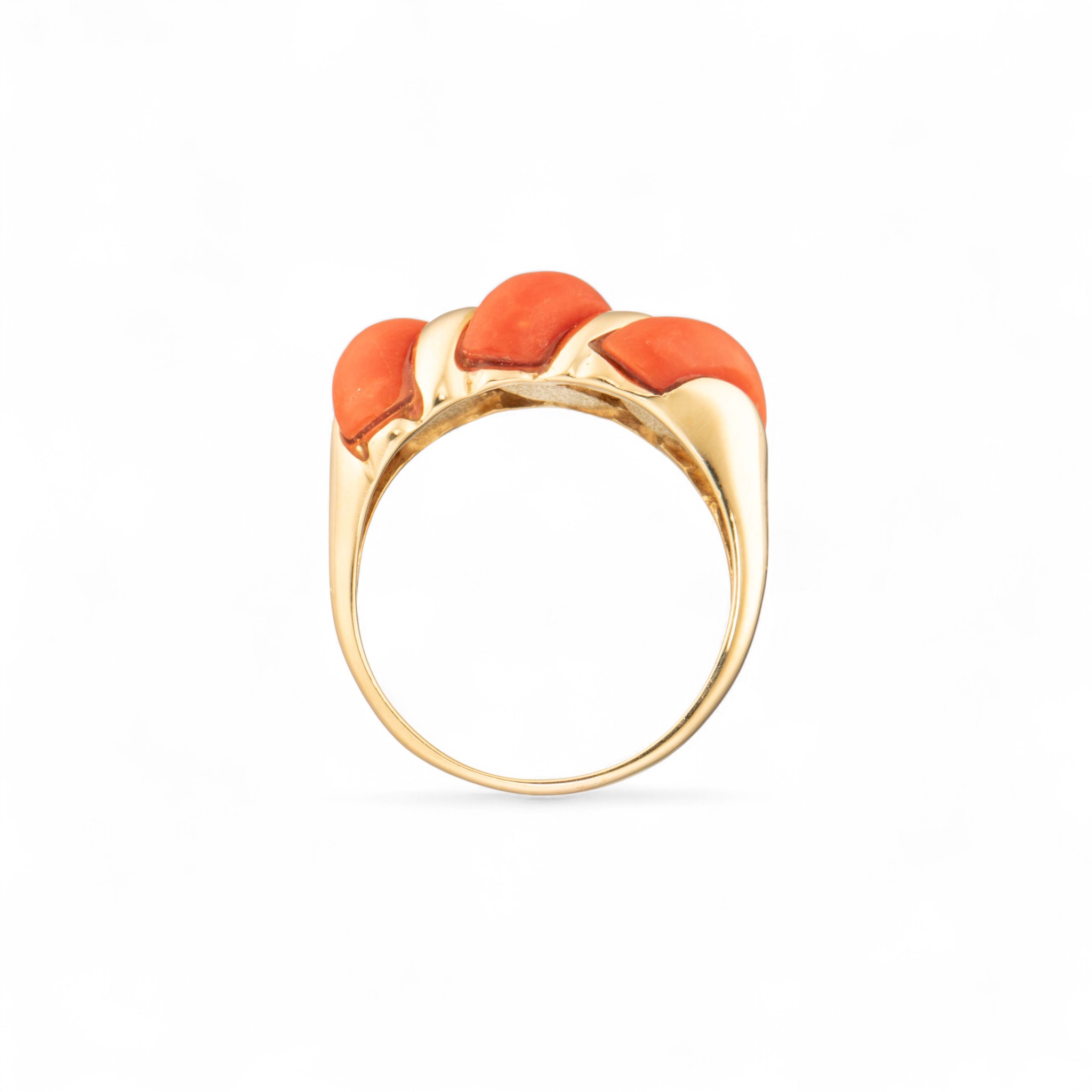 Korallring, gult gull - Bilde 3