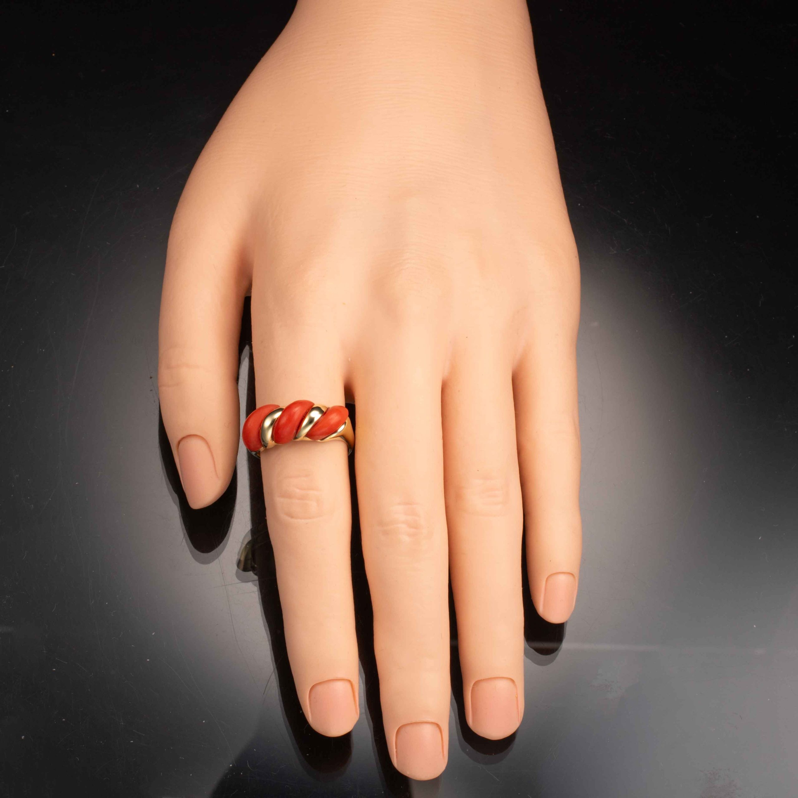 Korallring, gult gull - Bilde 4