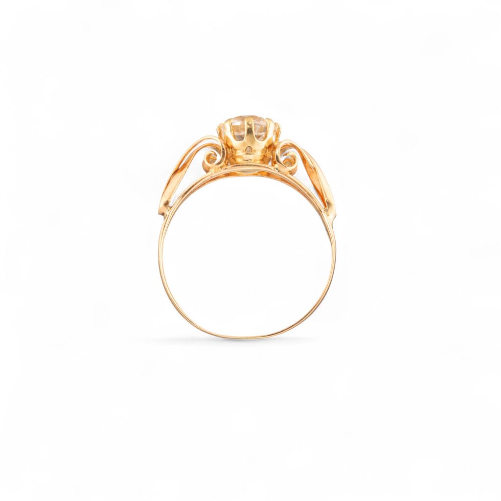 Ring, gult gull, kvarts