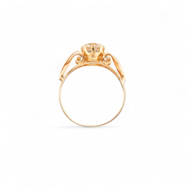 Ring, gult gull, kvarts