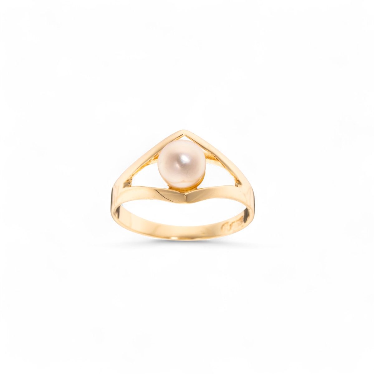Perlering, gult gull
