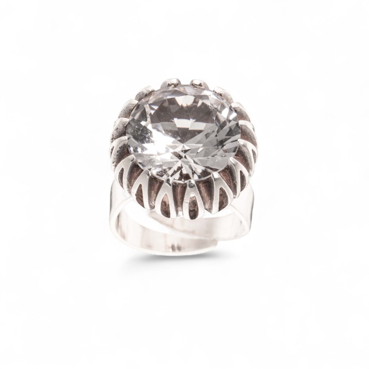 Kvartsring, sterling sølv