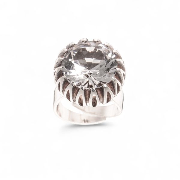 Kvartsring, sterling sølv