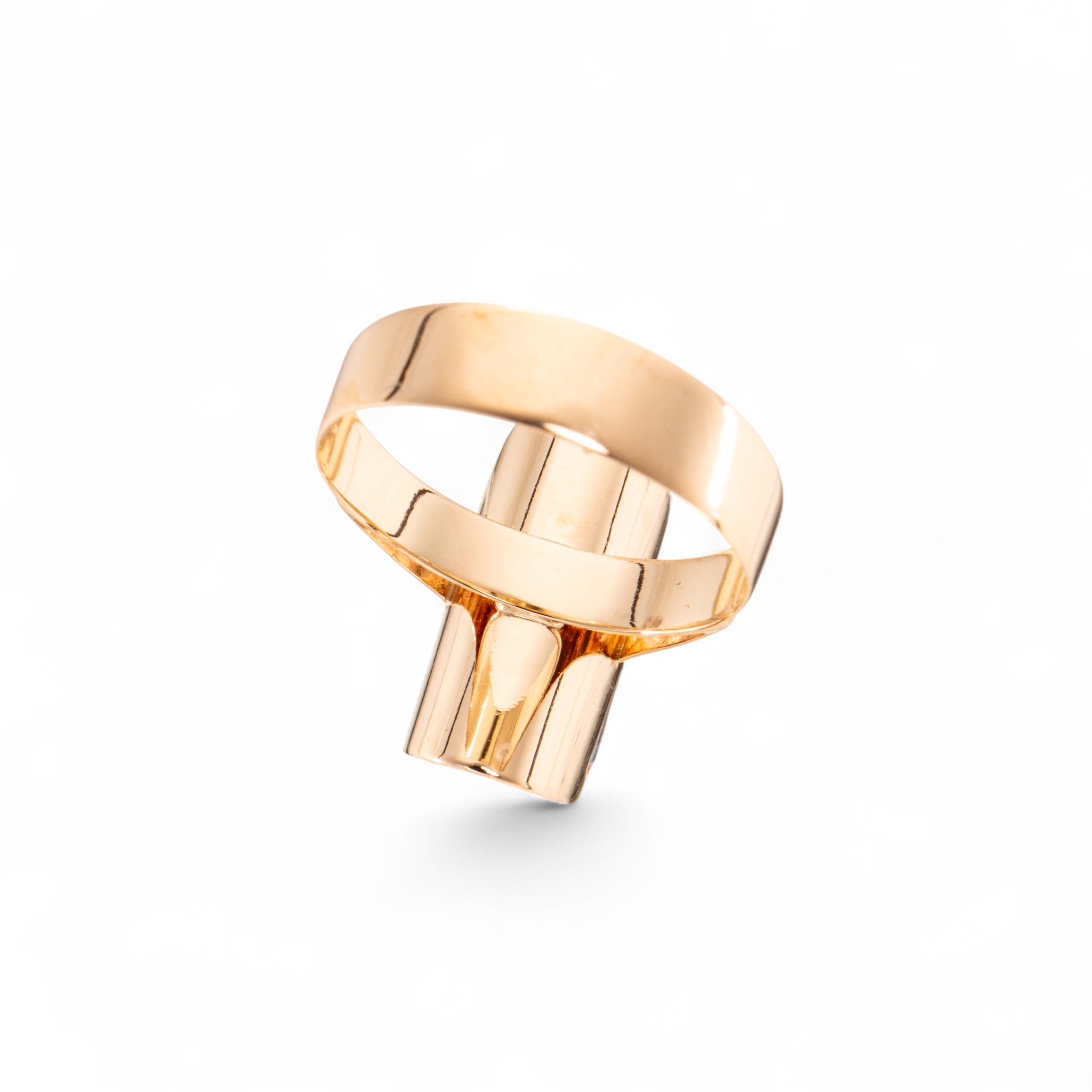 Topasring, gult gull - Bilde 4