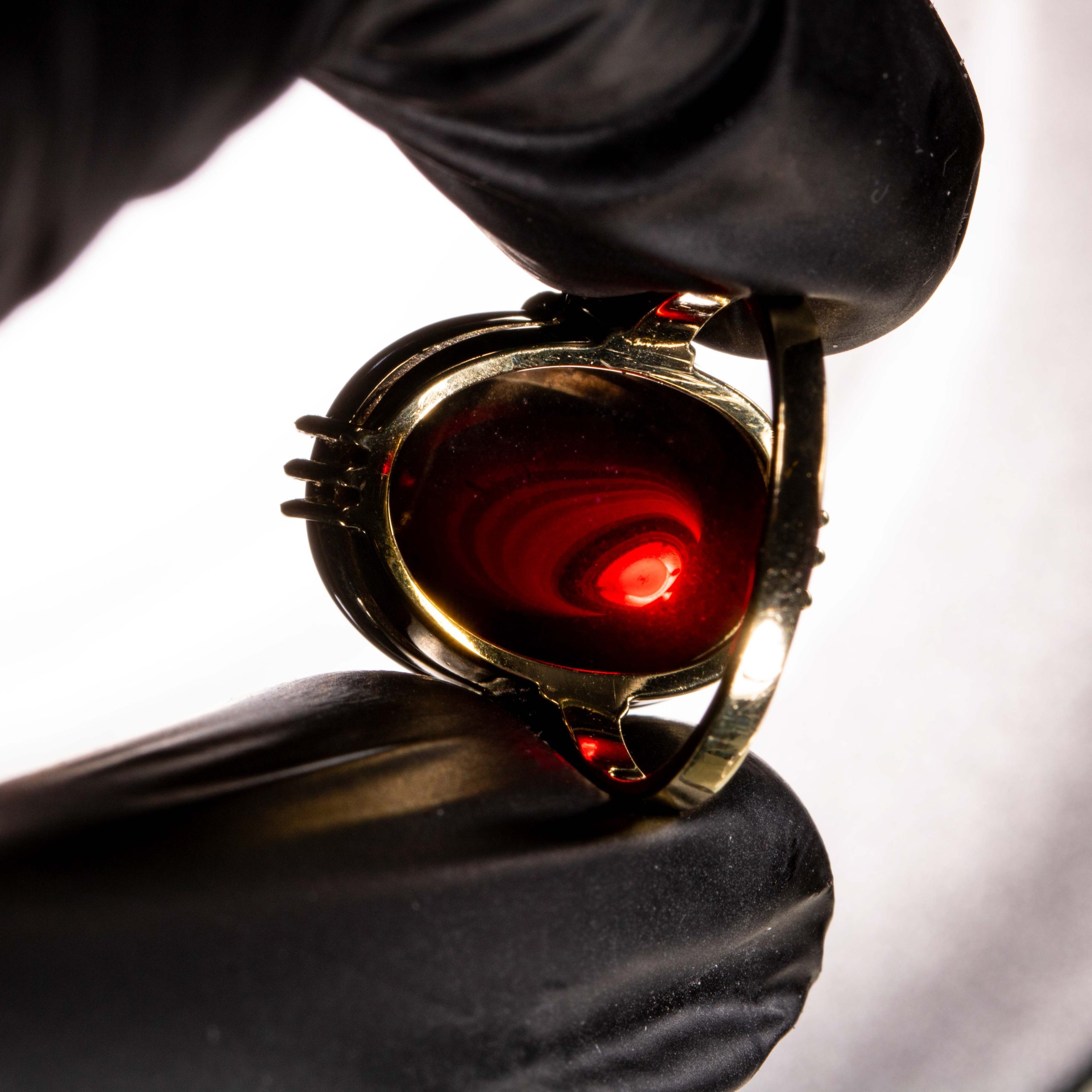 Granatring, gult gull - Bilde 6