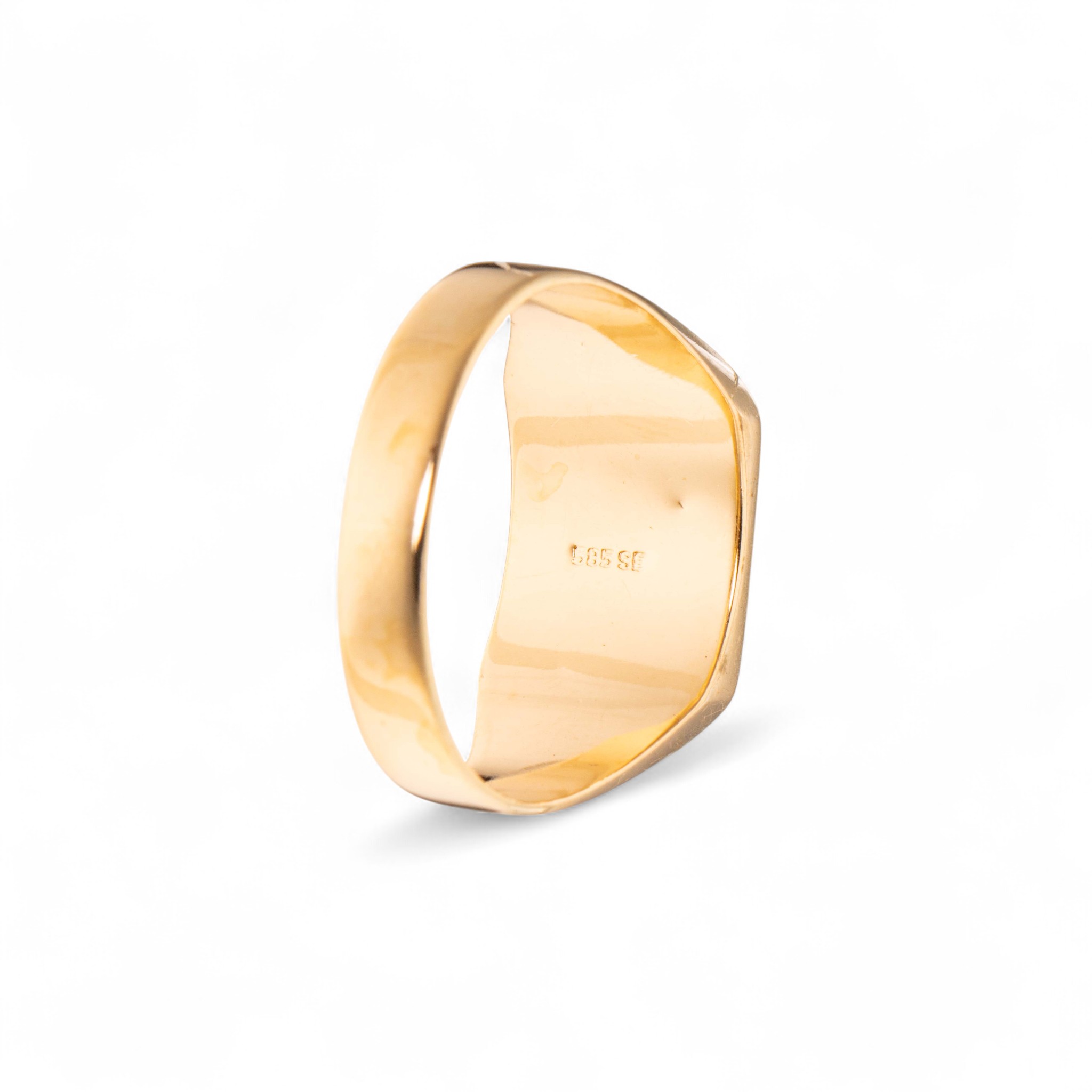 Signetring, gult gull - Bilde 3