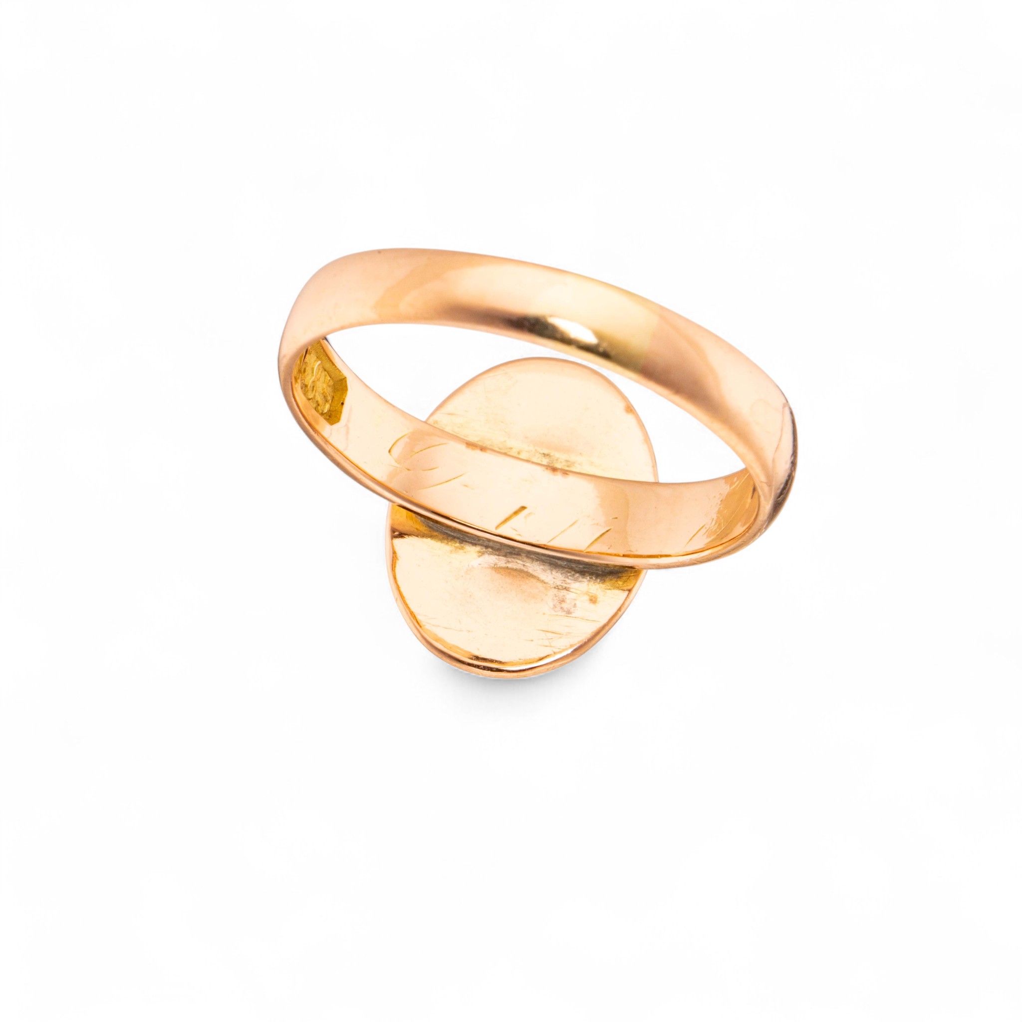 Antikk signetring, gult gull - Bilde 4