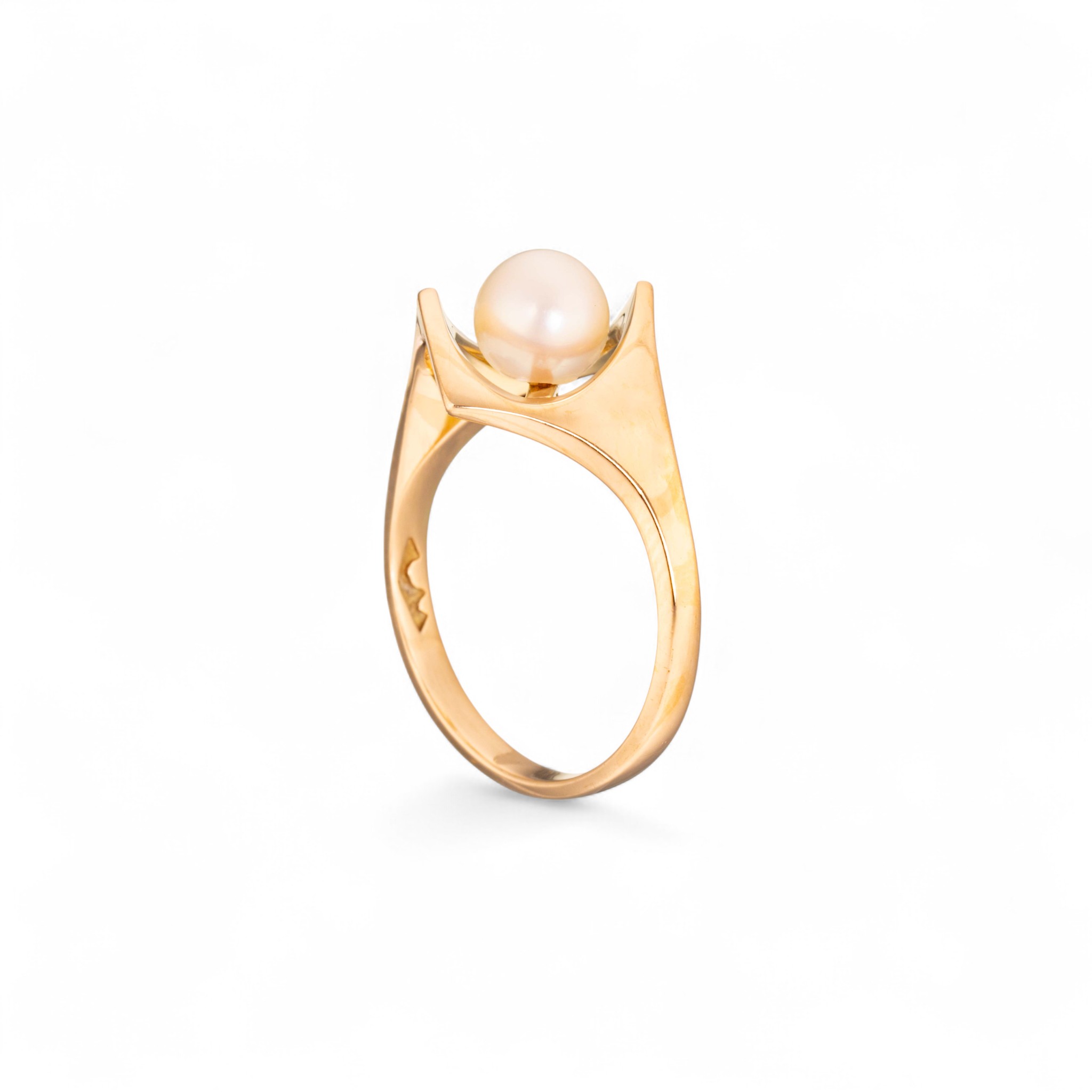 Perlering, gult gull - Bilde 2