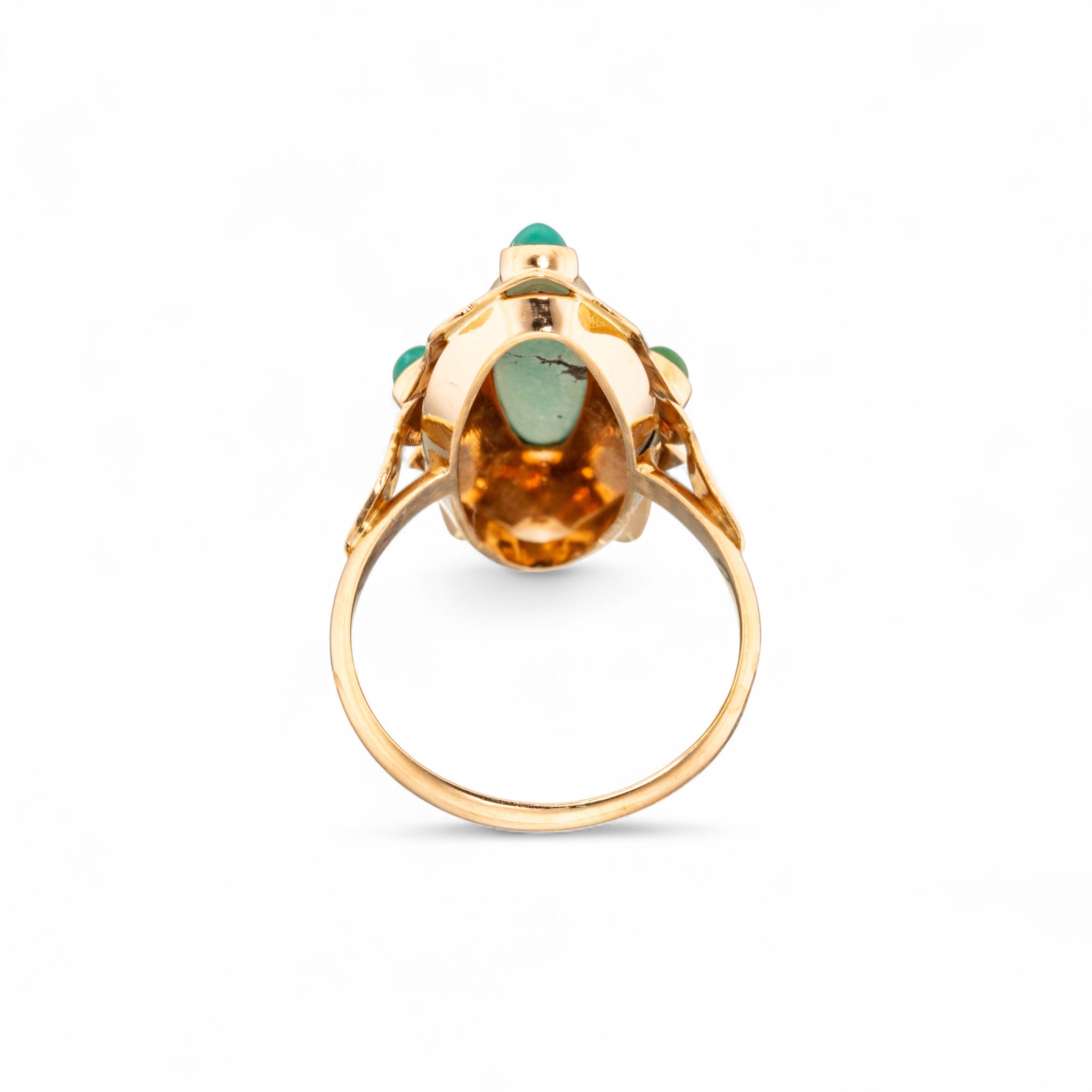 Antikk turkisring, gult gull - Bilde 3