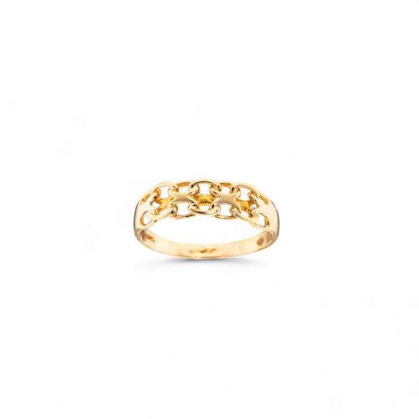 X uten stav ring, gult gull