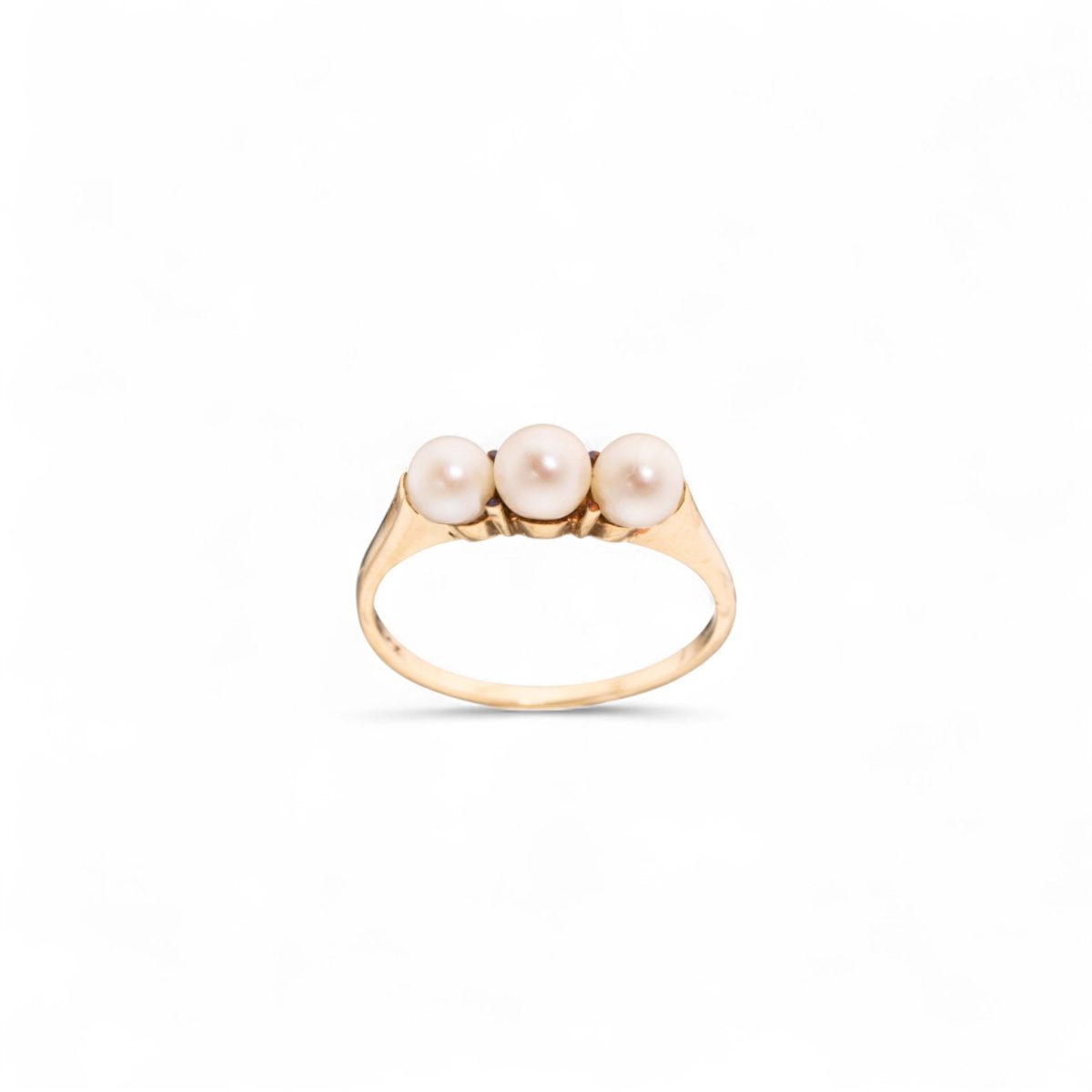 Perlering, gult gull