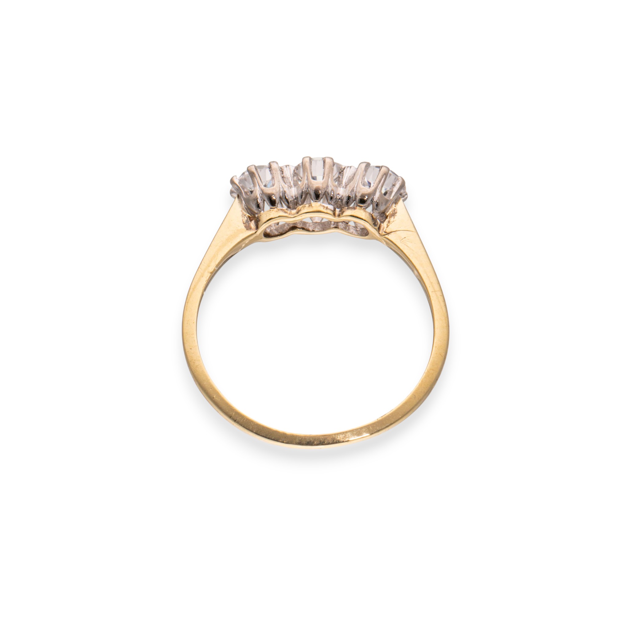 Rekkering, gult gull, hvit topas - Bilde 3