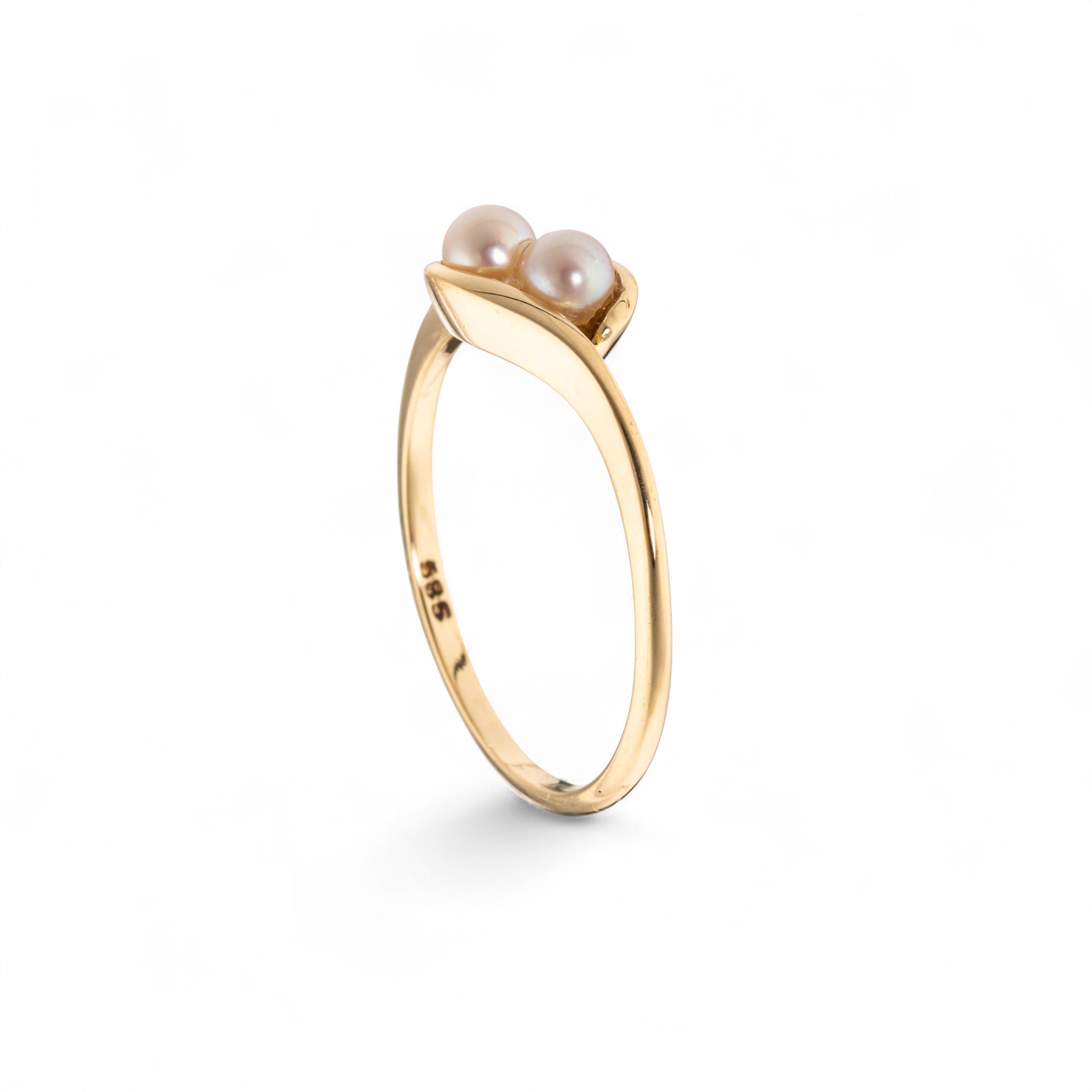 Perlering, gult gull - Bilde 2