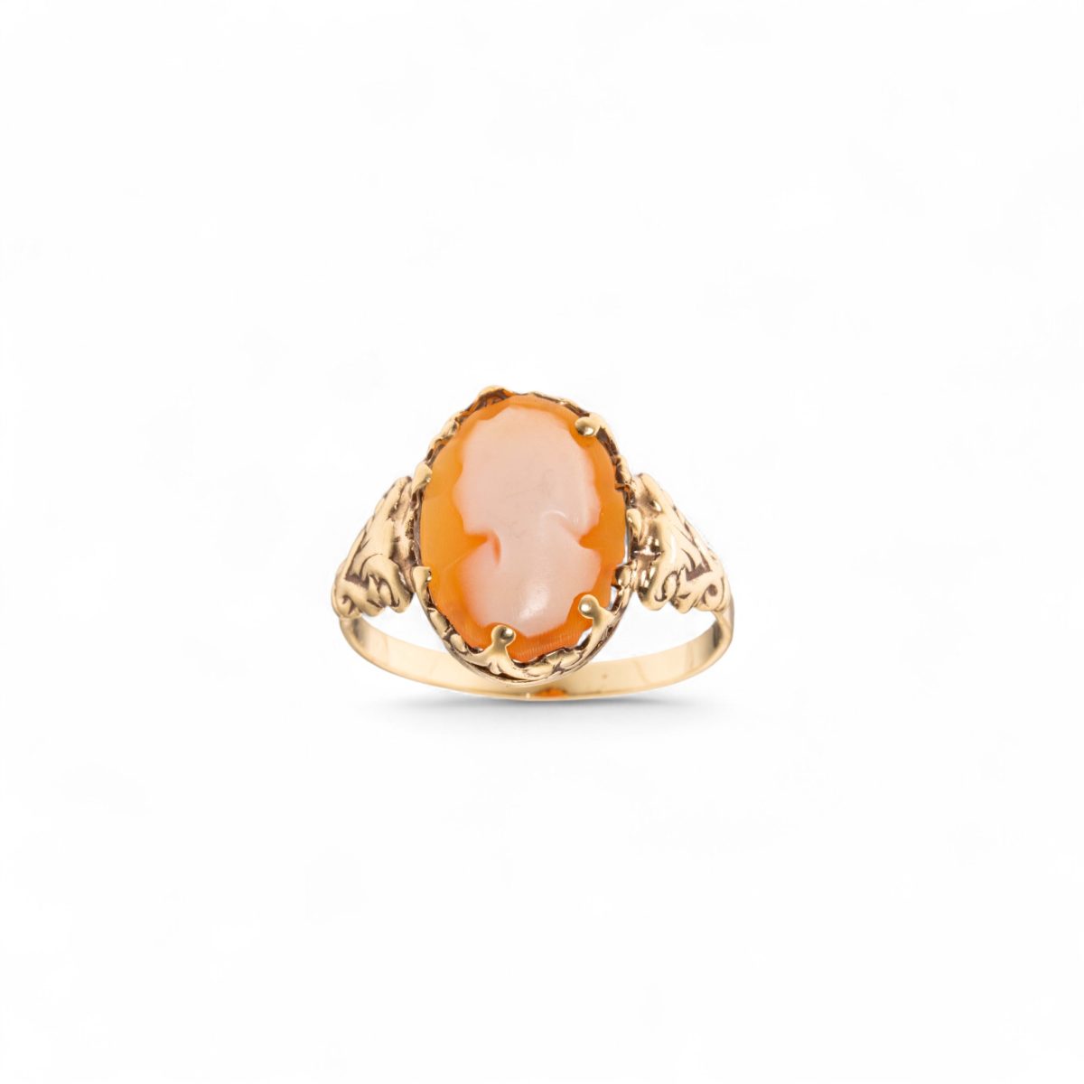 Antikk kaméring, gult gull