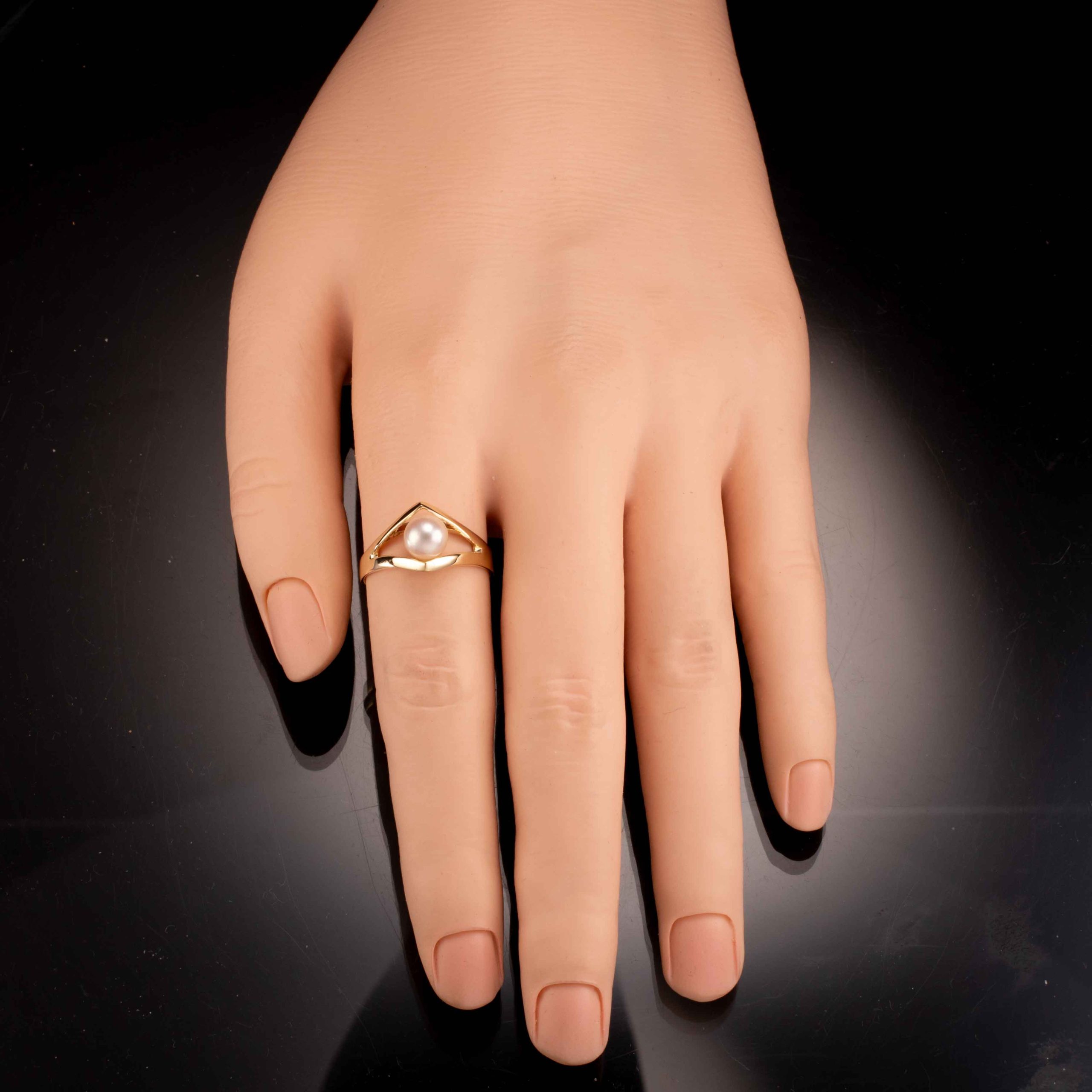 Perlering, gult gull - Bilde 5