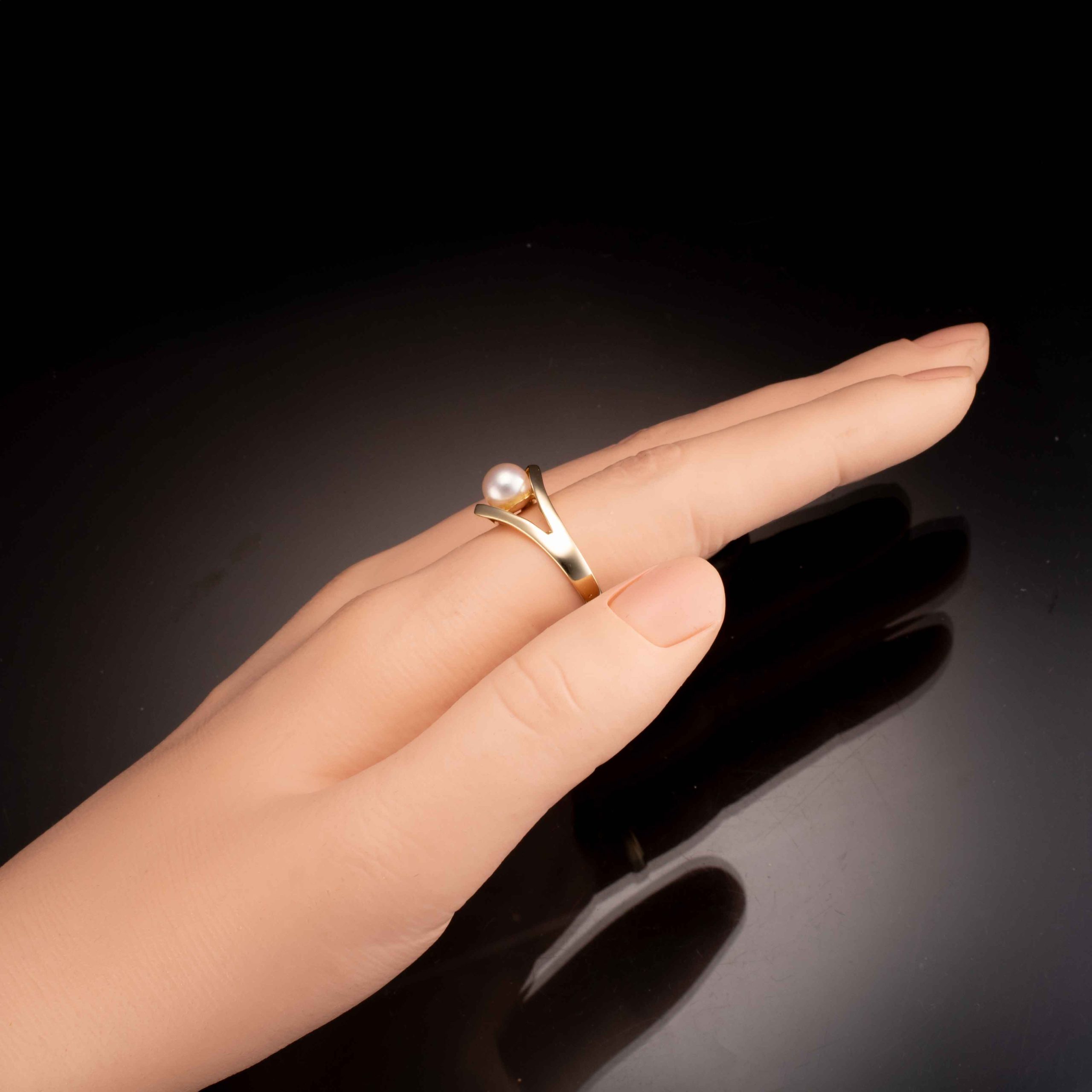 Perlering, gult gull - Bilde 6