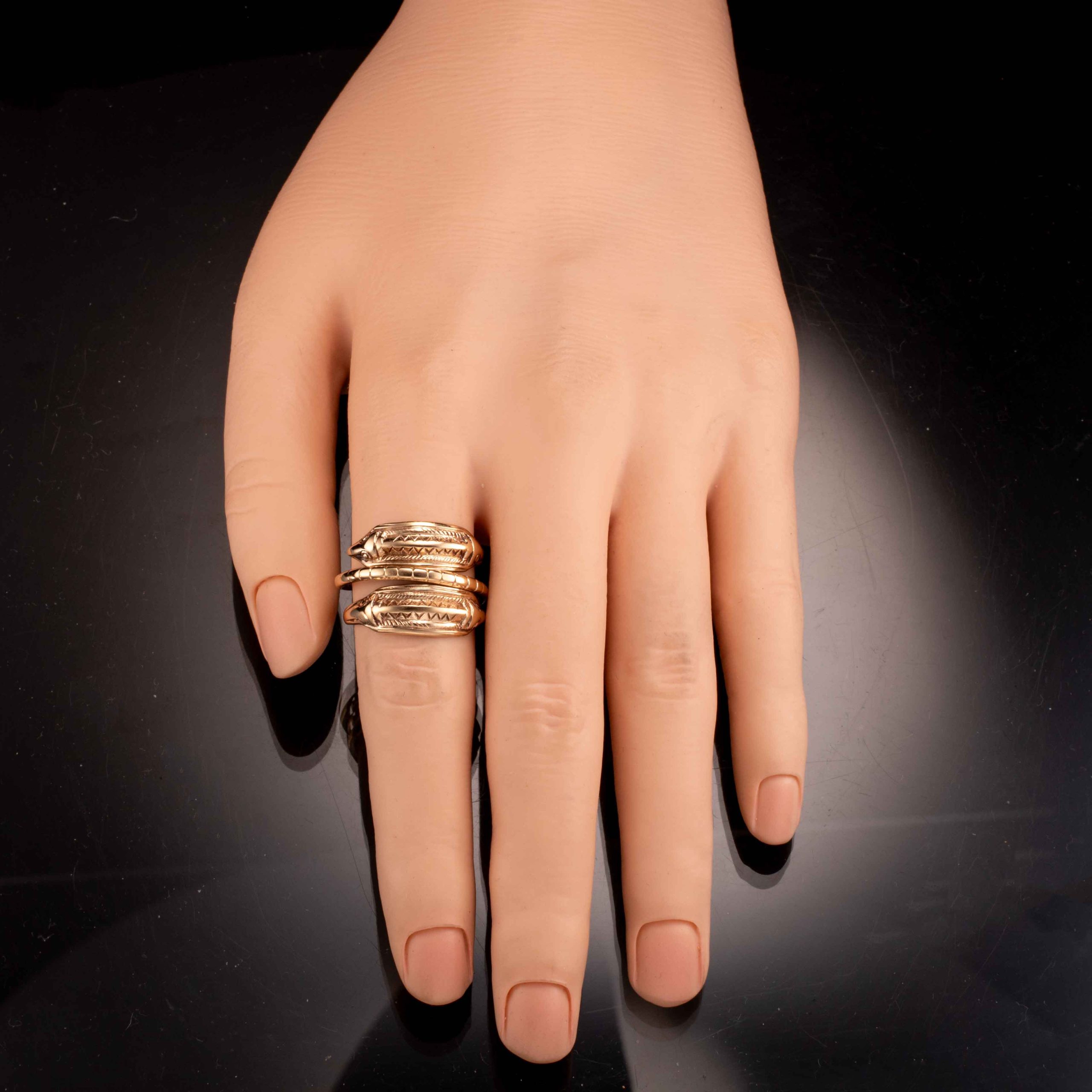 Himlingøje ring, gult gull - Bilde 5