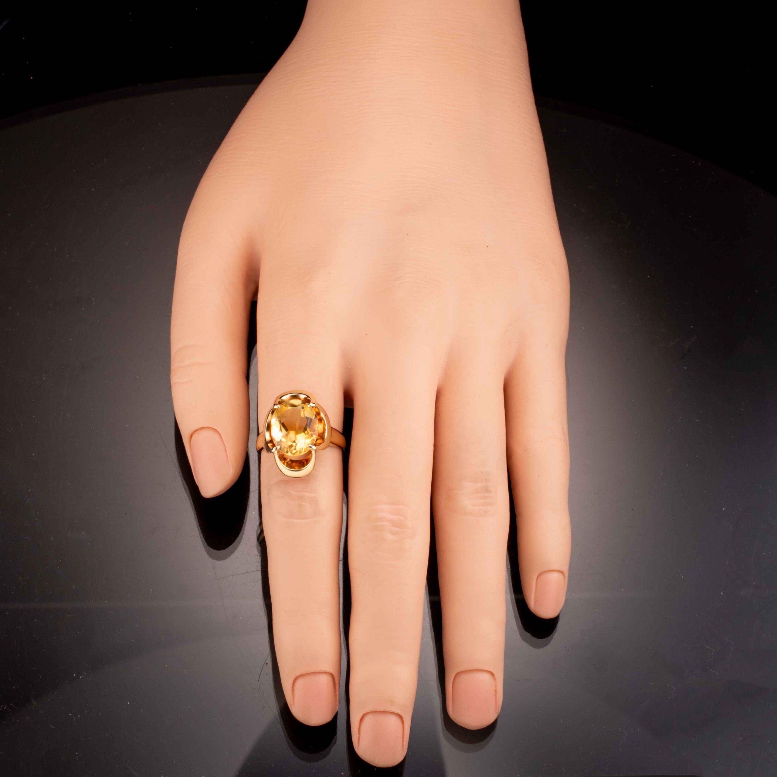 Citrinring, gult gull - Bilde 5