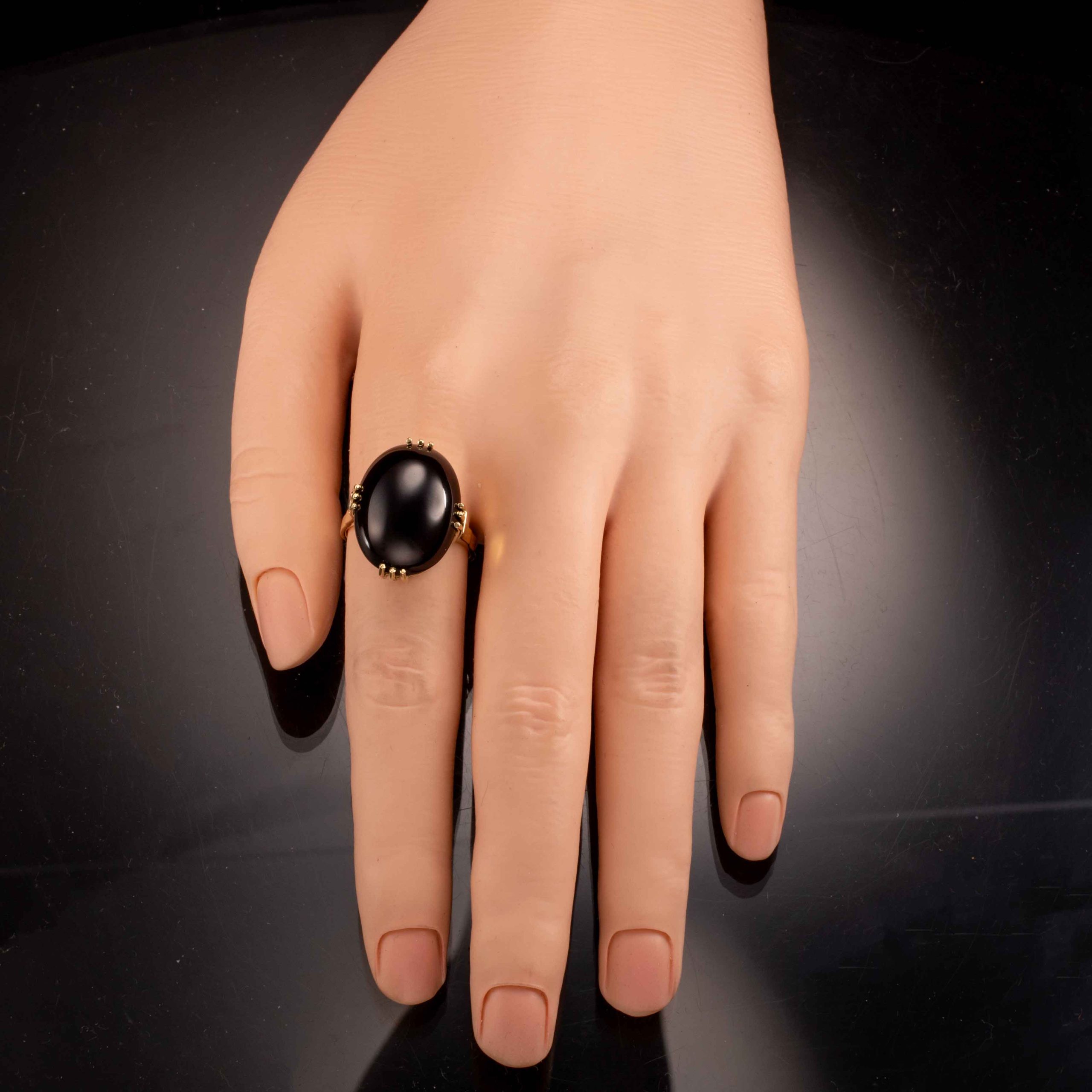 Granatring, gult gull - Bilde 7