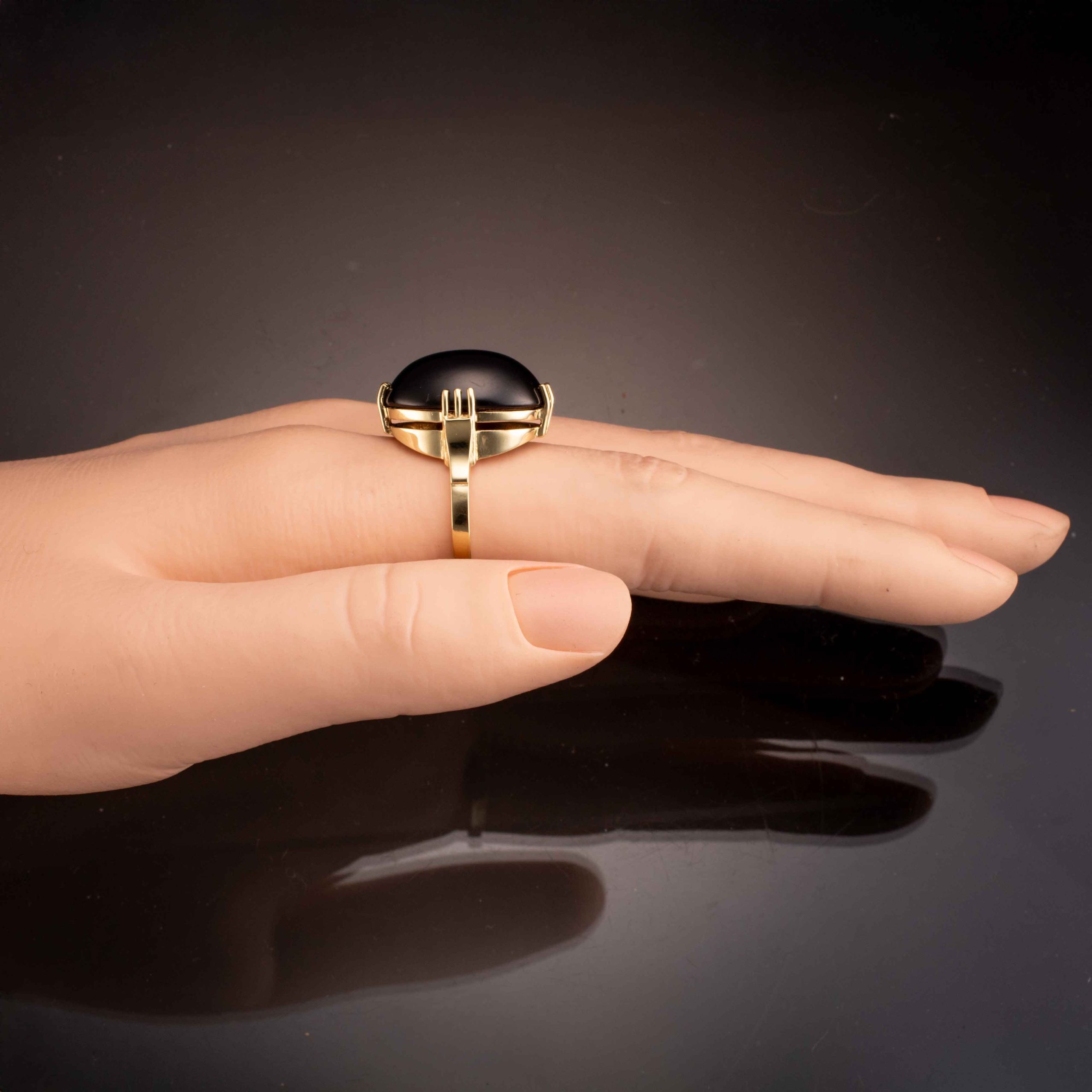 Granatring, gult gull - Bilde 8