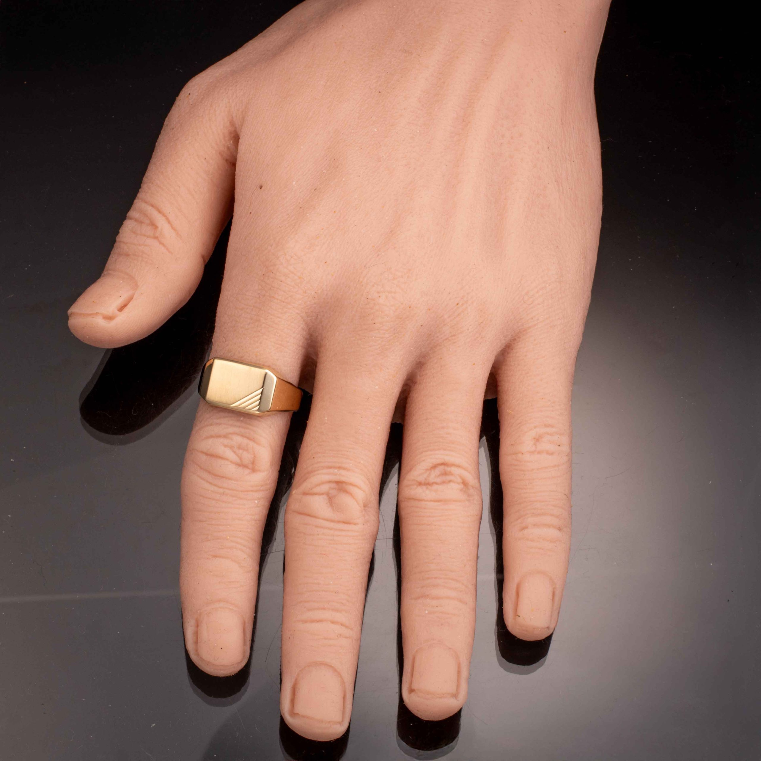 Signetring, gult gull - Bilde 6