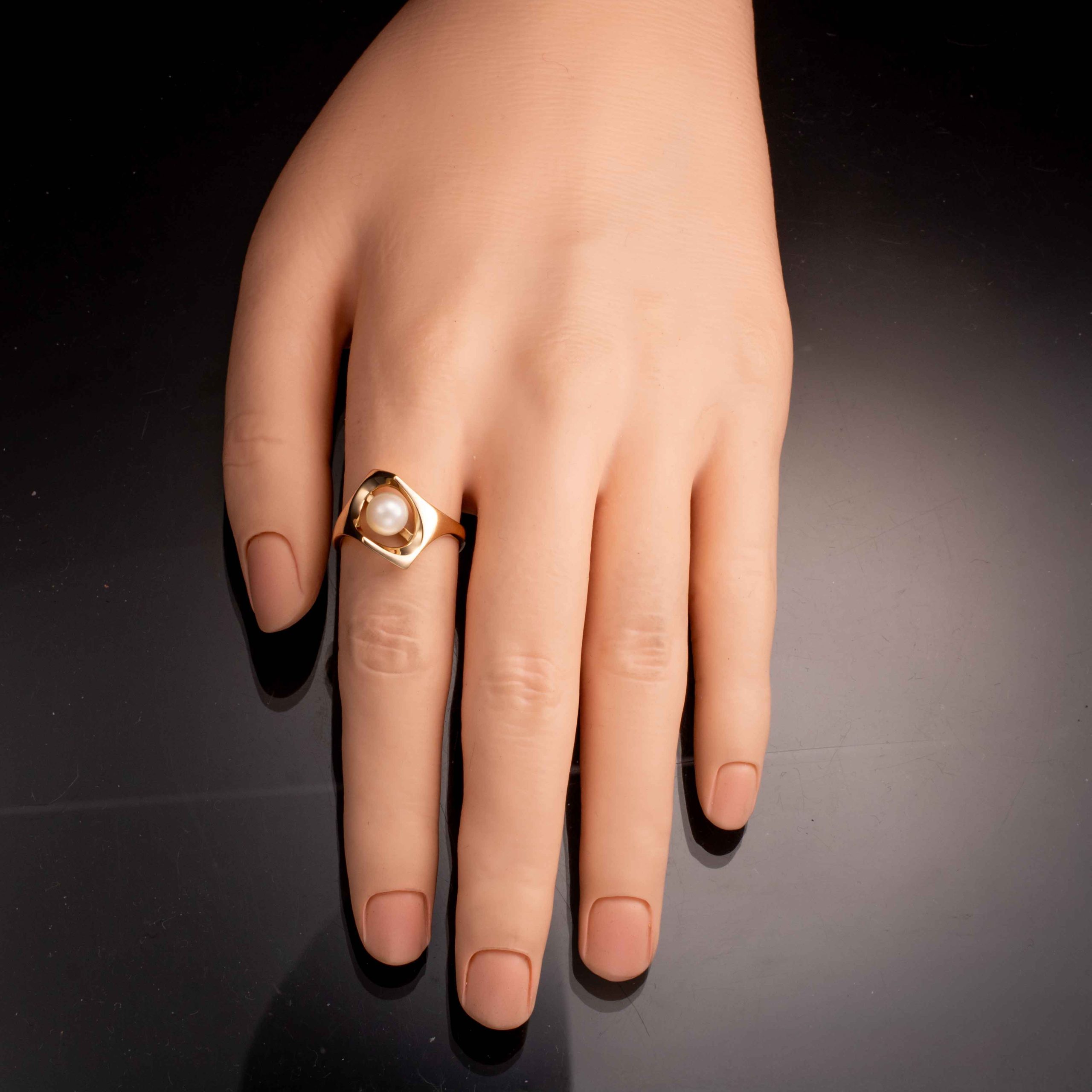 Perlering, gult gull - Bilde 4