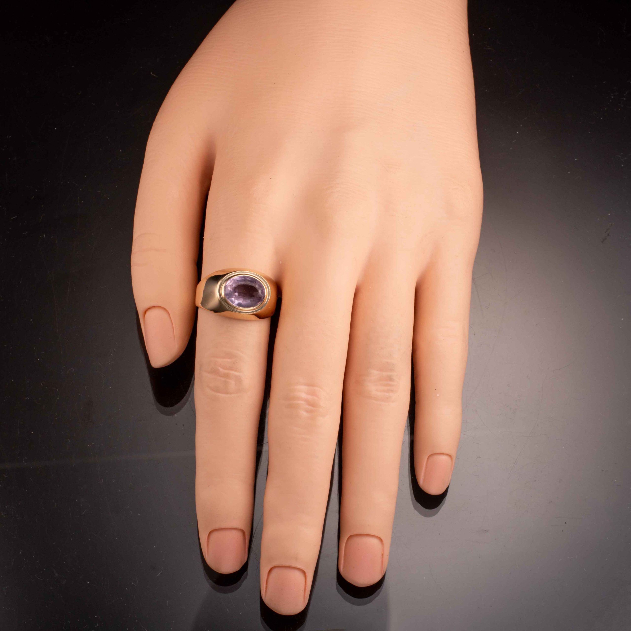 Ametystring, gult gull - Bilde 4