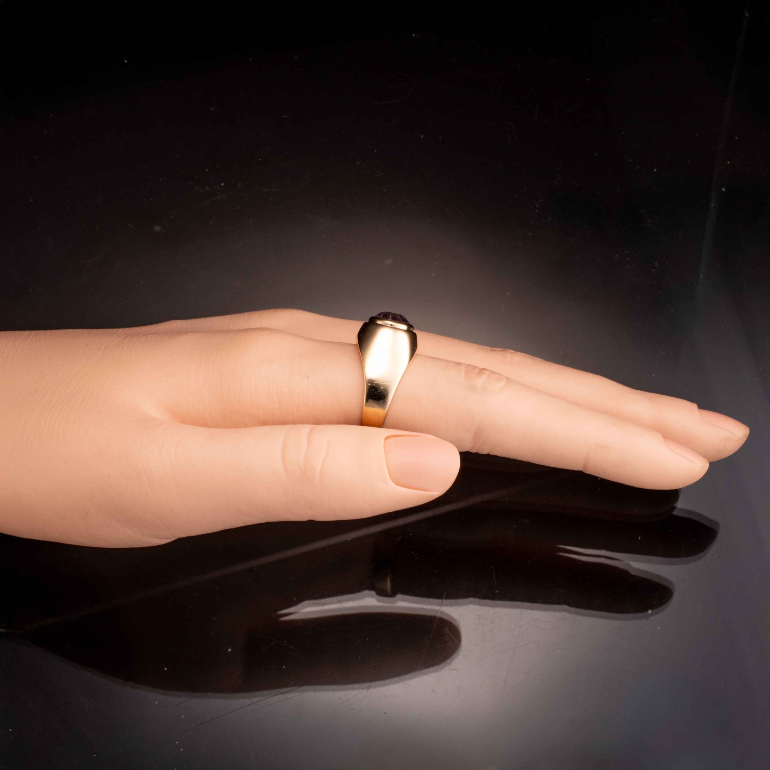 Ametystring, gult gull - Bilde 5