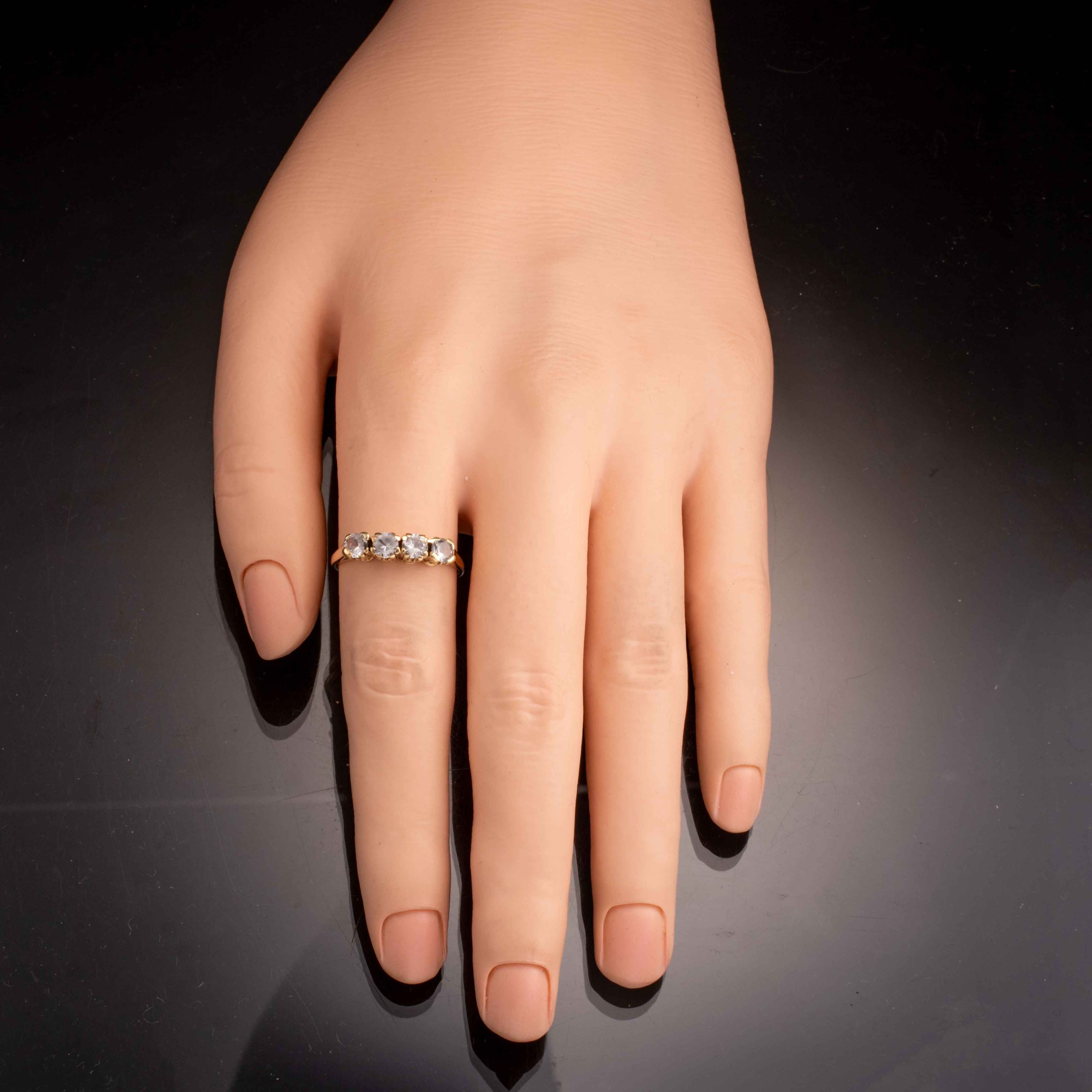 Ring, gult gull, kvarts - Bilde 5