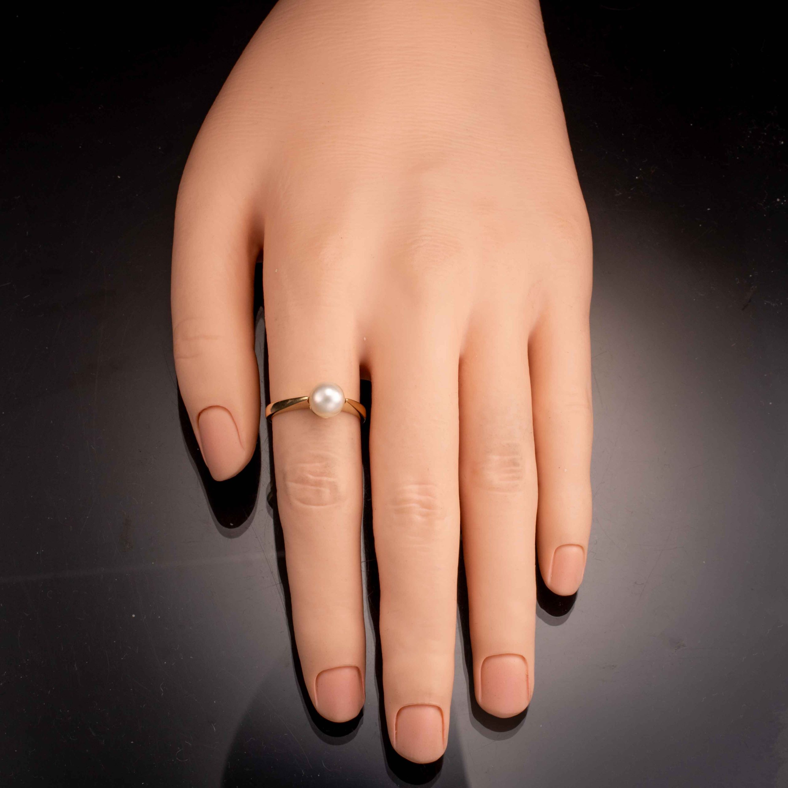 Perlering, gult gull - Bilde 4