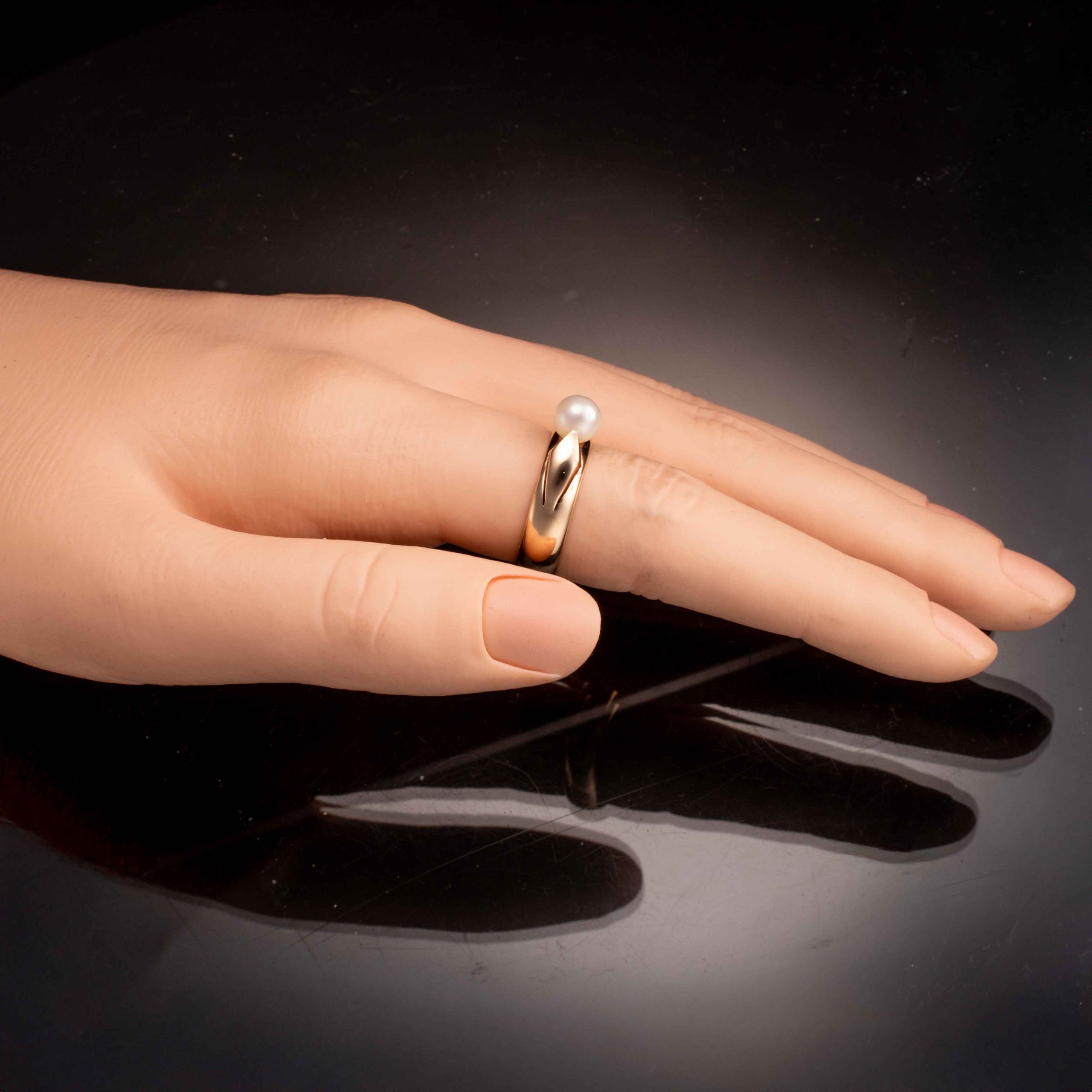 Perlering, gult gull - Bilde 5