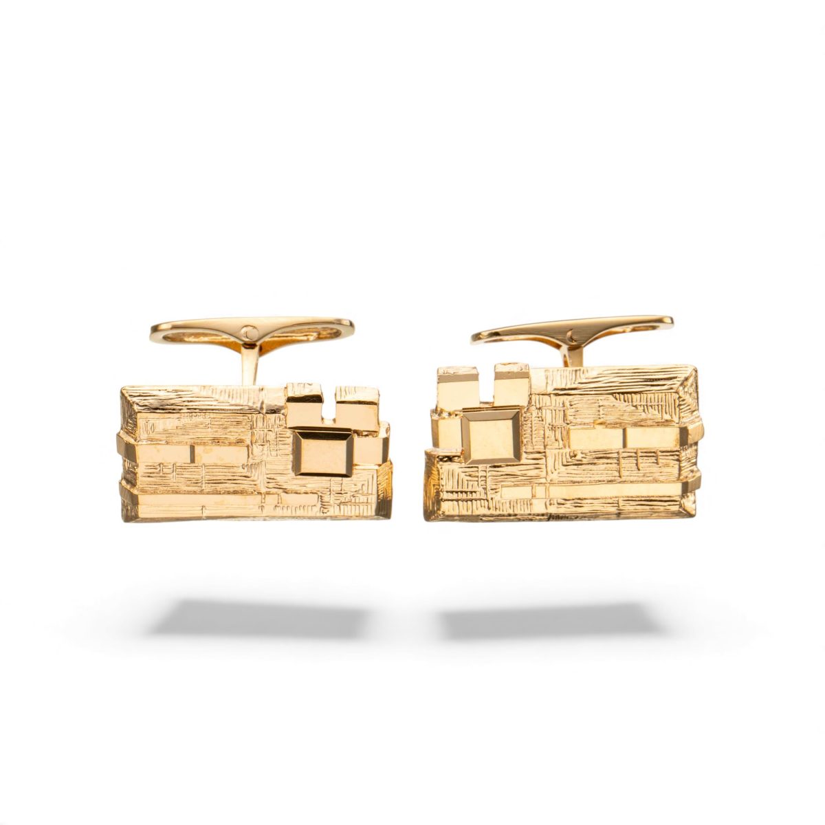 Mansjettknapper, gult gull