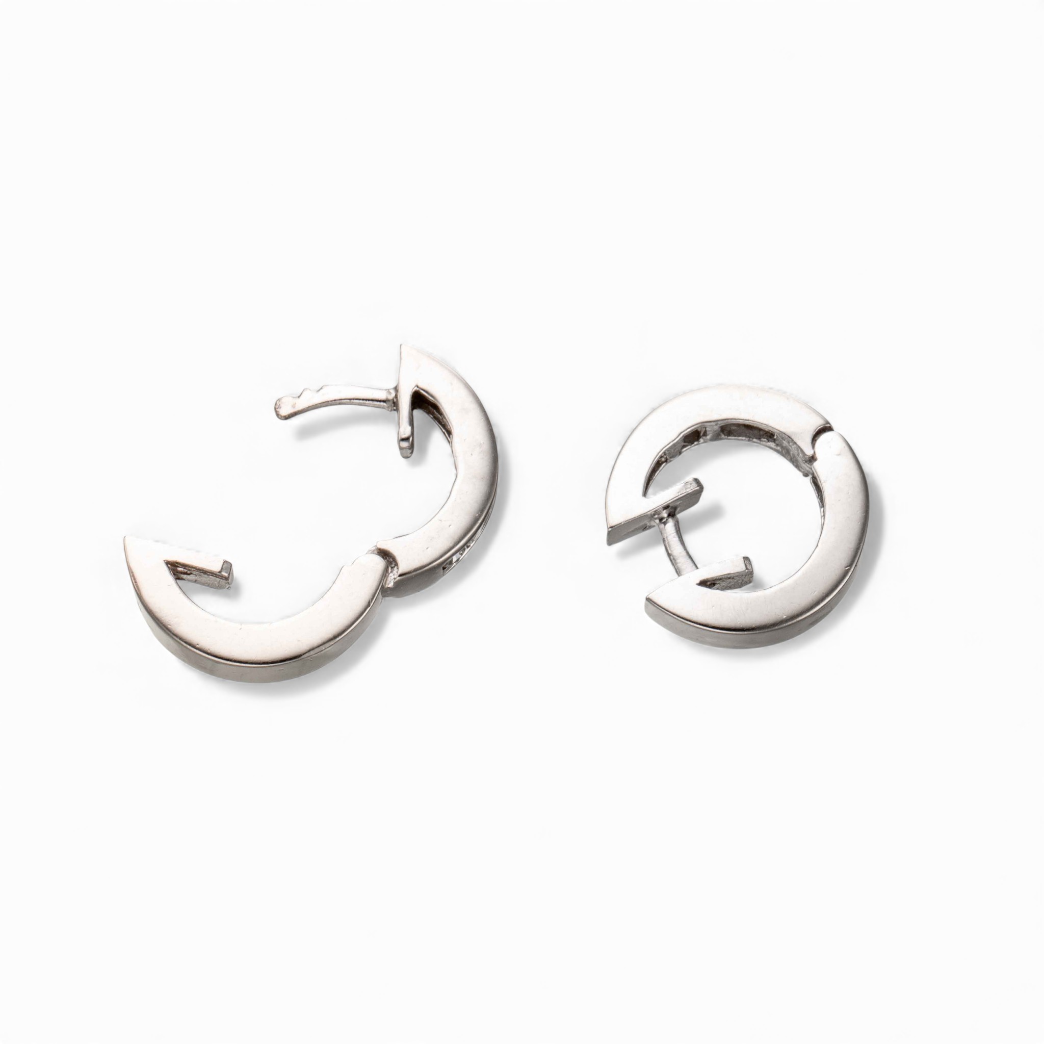 Øreringer, hvitt gull, diamanter (0,35 ct.) - Bilde 4