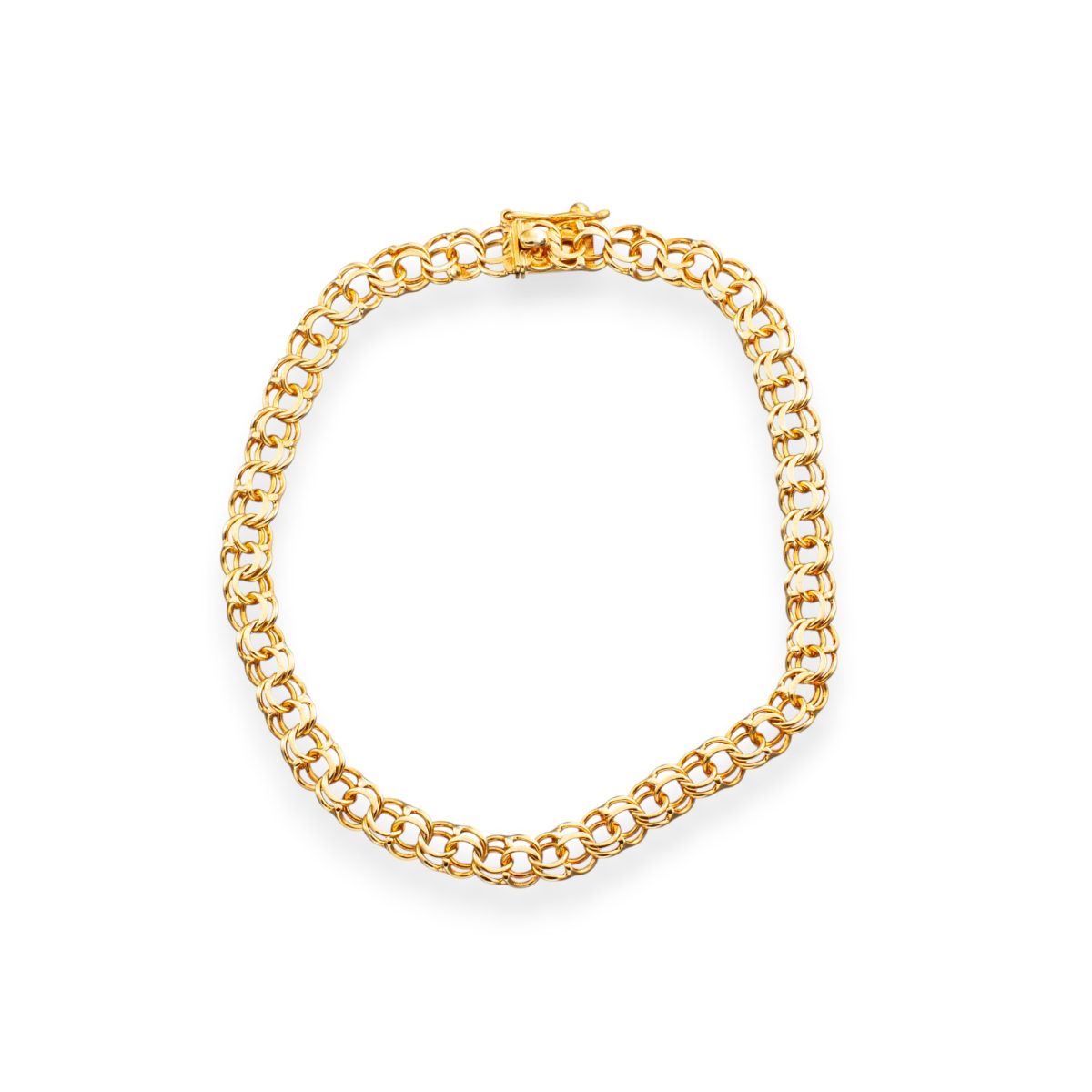 Bismarck armlenke 17,6 x 0,47 cm, gult gull