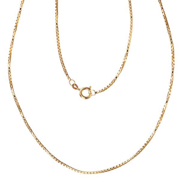 Venezia halskjede 45,5 x 0,14 cm, gult gull