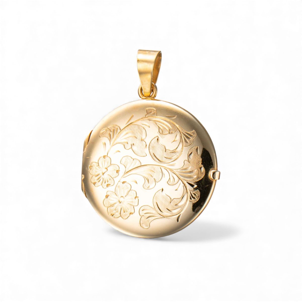 Medaljong, gult gull