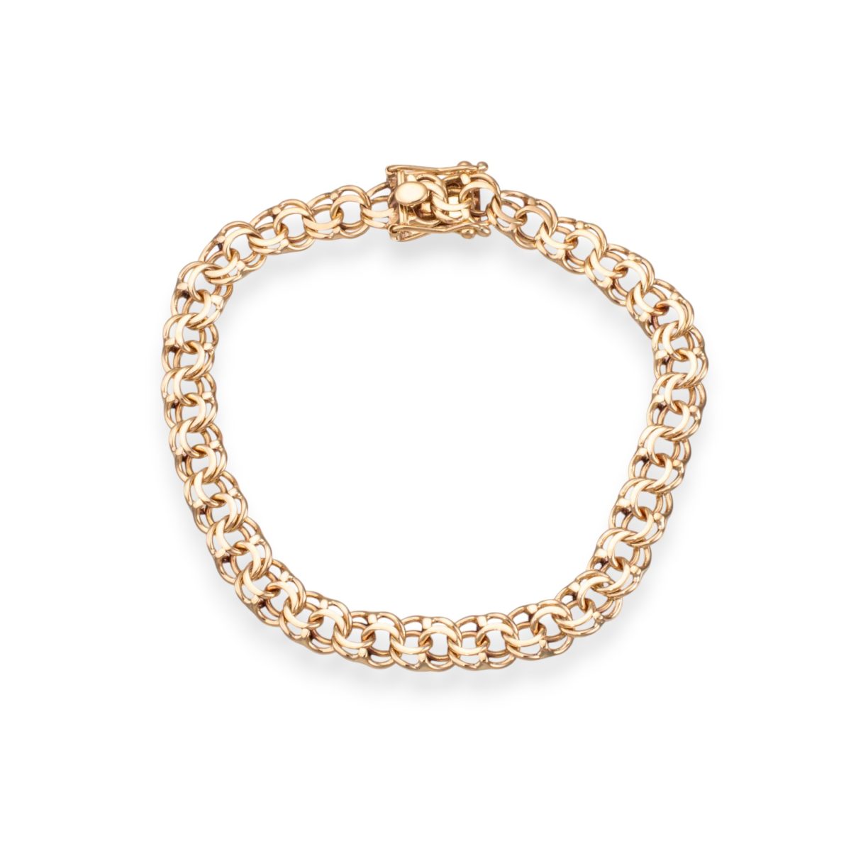 Bismarck armlenke 18,5 x 0,6 cm, gult gull