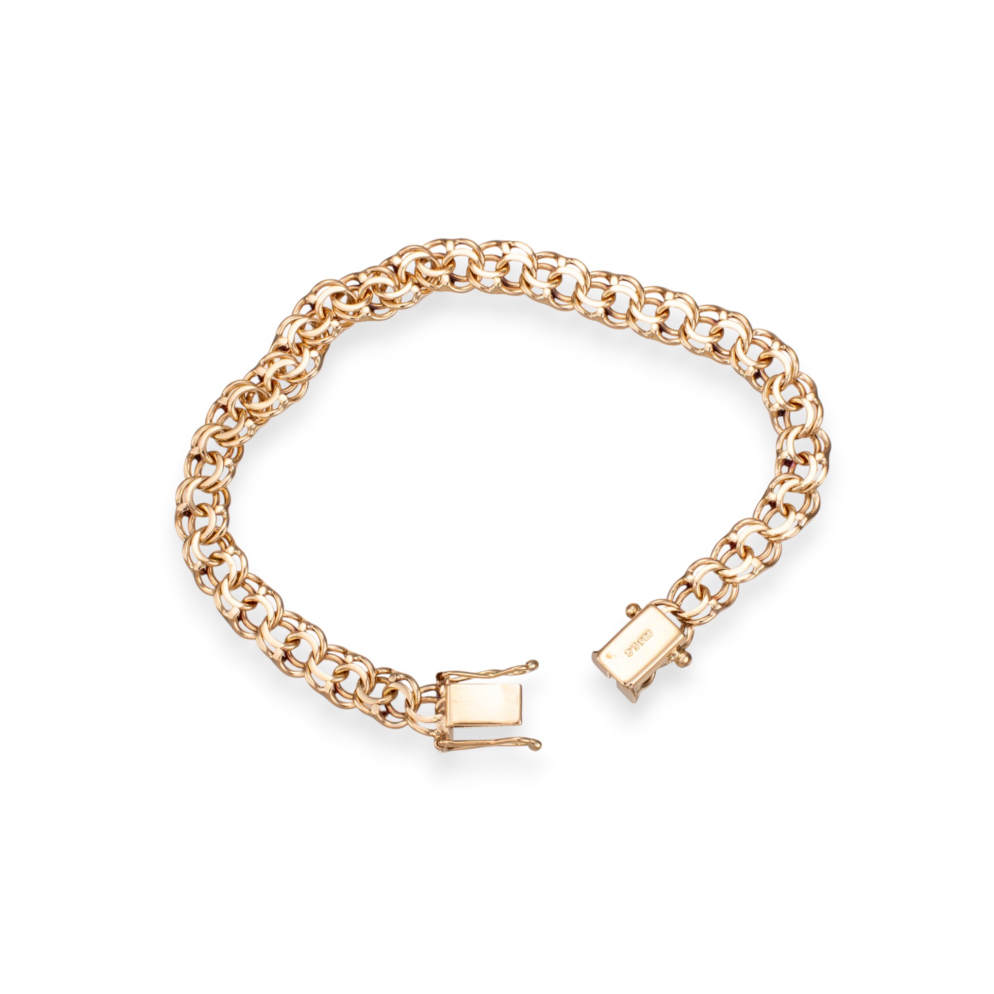 Bismarck armlenke 18,5 x 0,6 cm, gult gull - Bilde 2