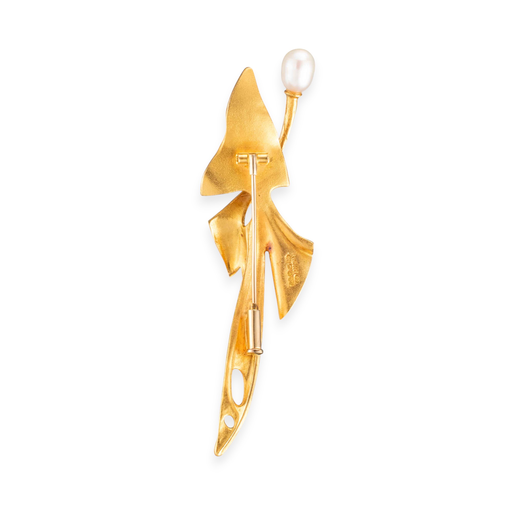 Perlenål, gult gull - Bilde 2