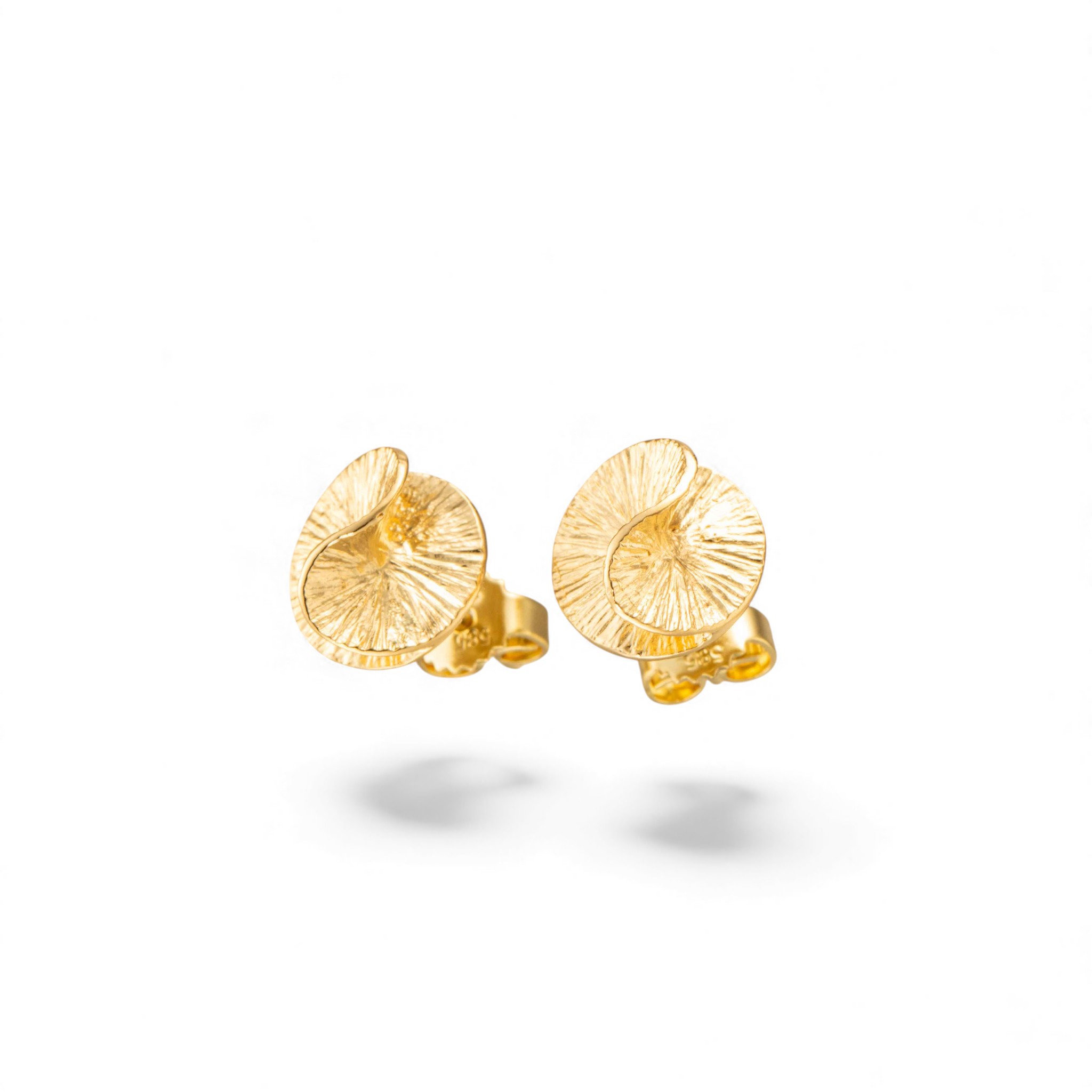 Øredobber, gult gull