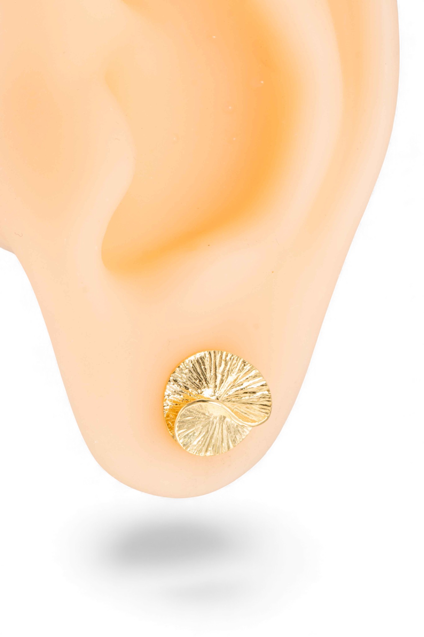 Øredobber, gult gull - Bilde 4