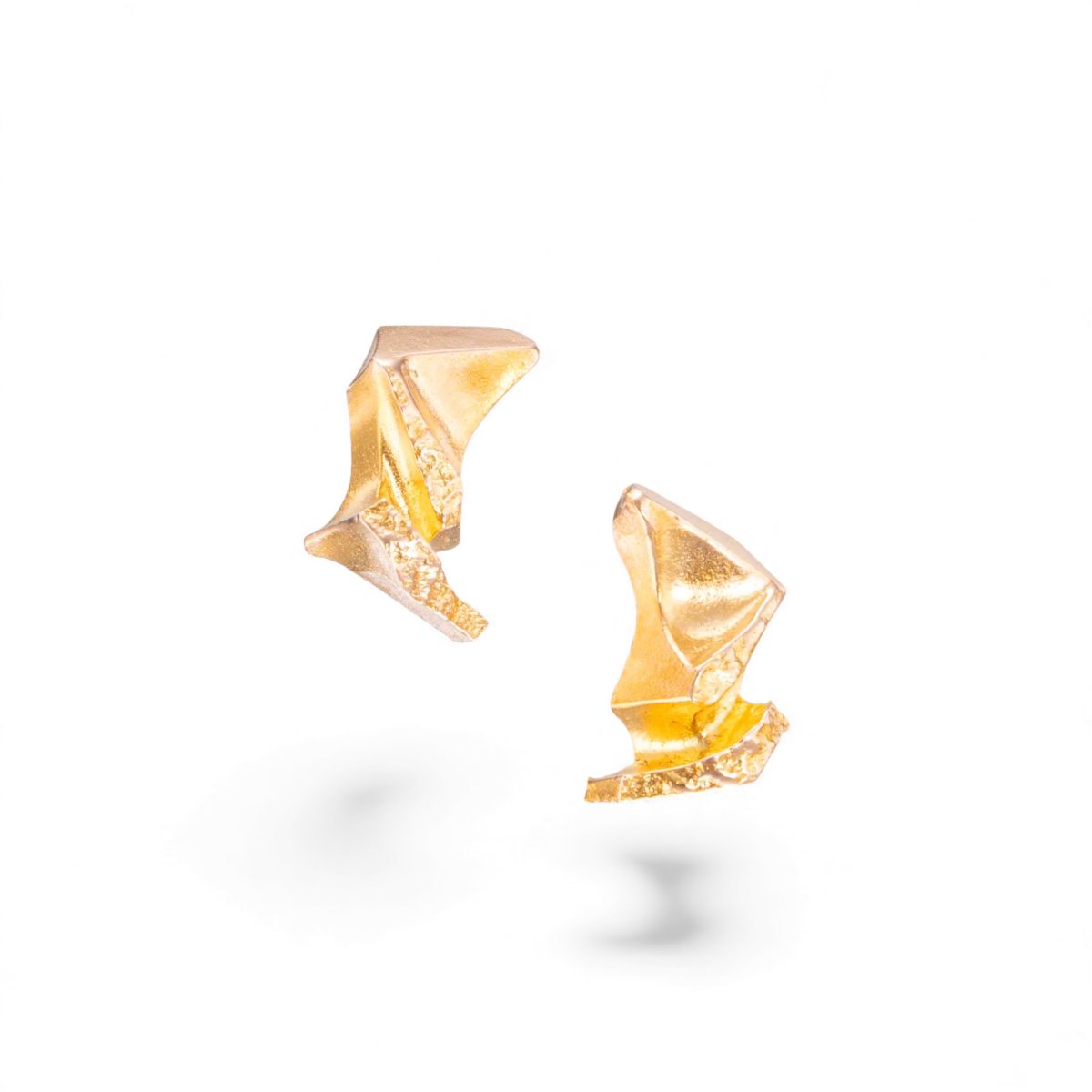 Øredobber, gult gull