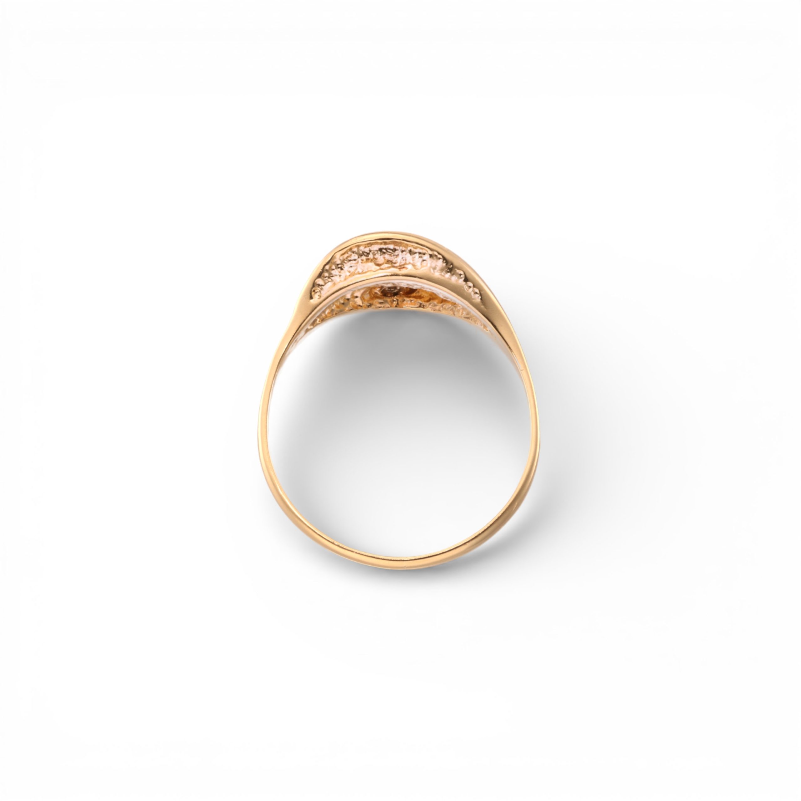 Ring, gult gull, diamant (0,01 ct.) - Bilde 3