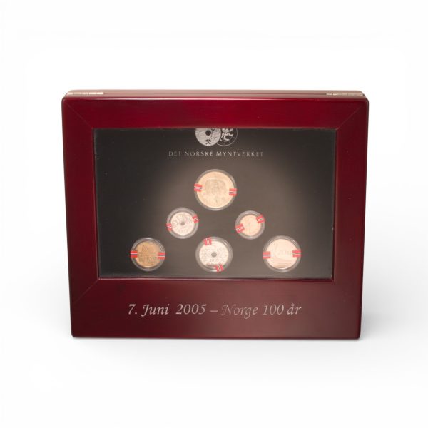 Norge 100 år myntsett
