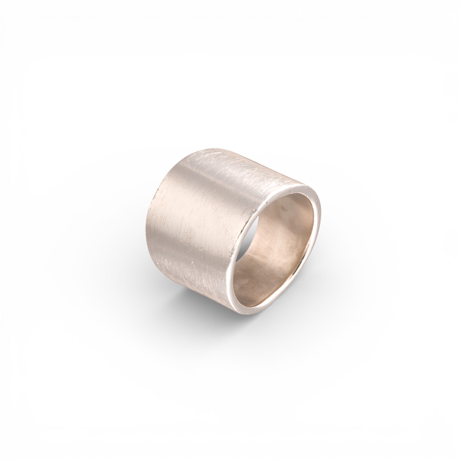 Bred ring, sterling sølv