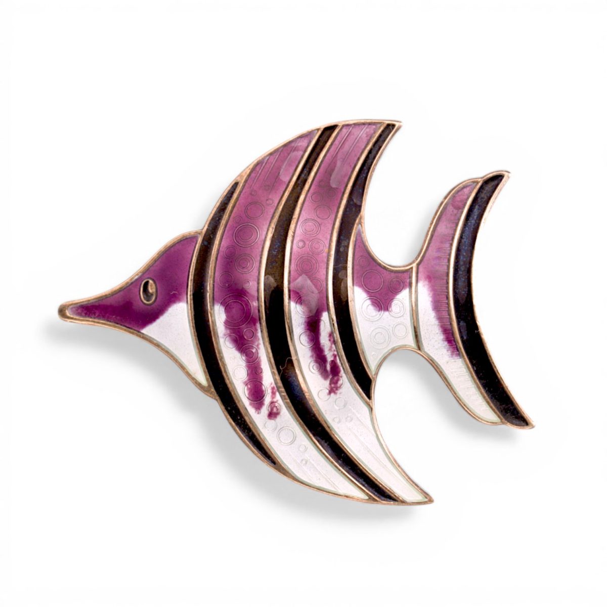 Emalje fisk, sterling sølv