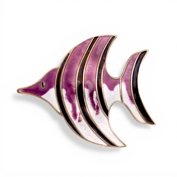 Emalje fisk, sterling sølv