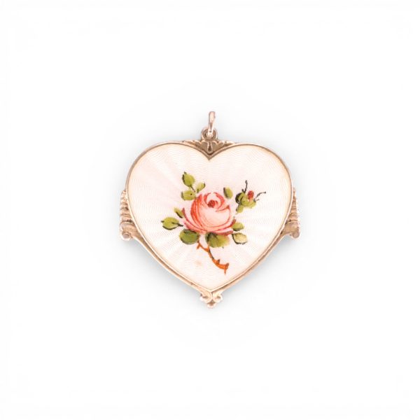 Emalje anheng, sterling sølv