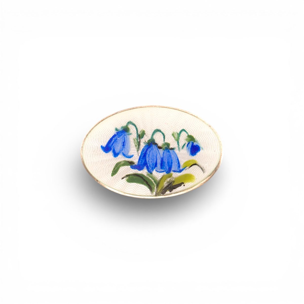 Emalje brosje, sterling sølv